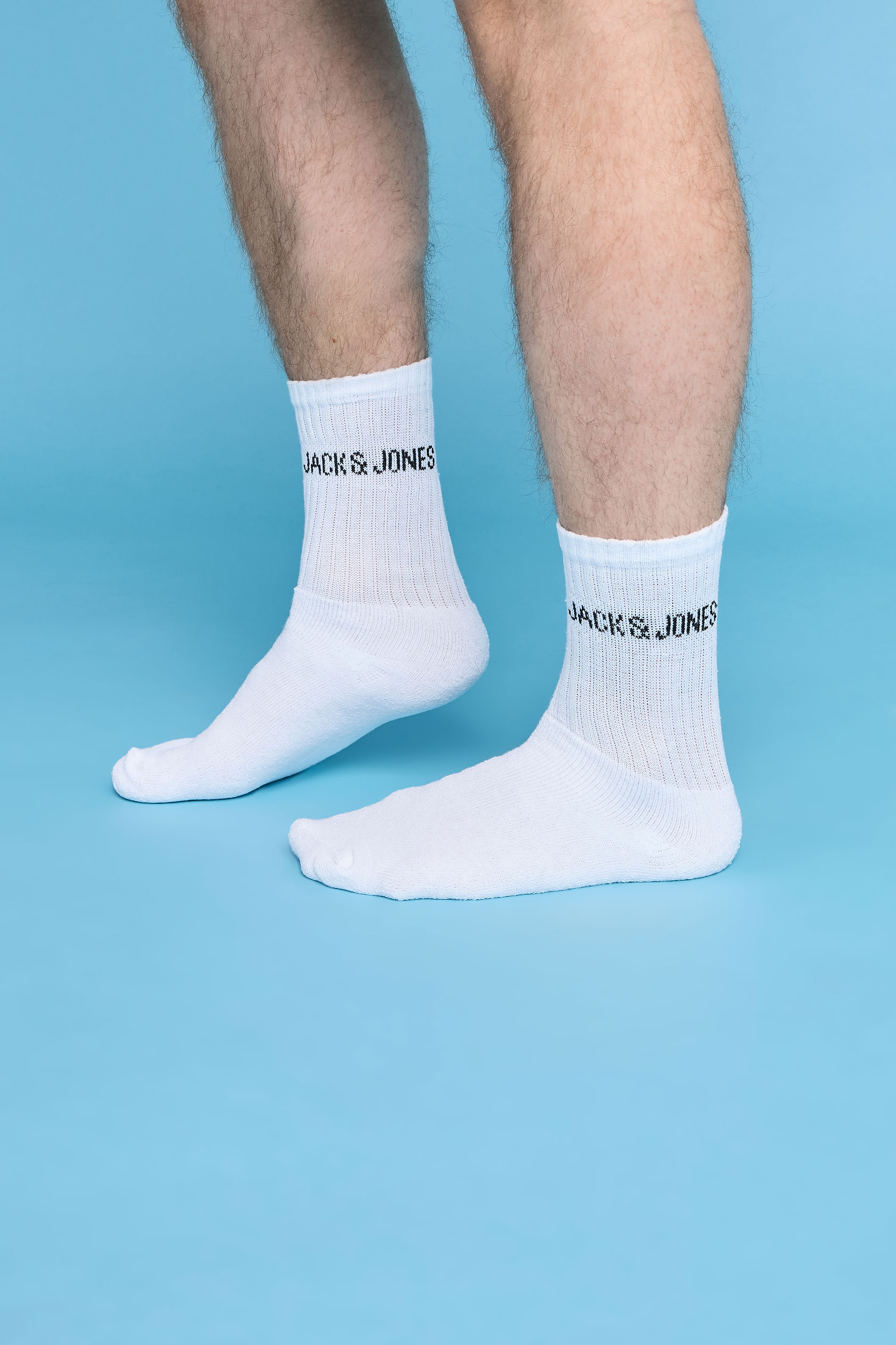 JACK & JONES 5 Pack White Socks | BadRhino 2