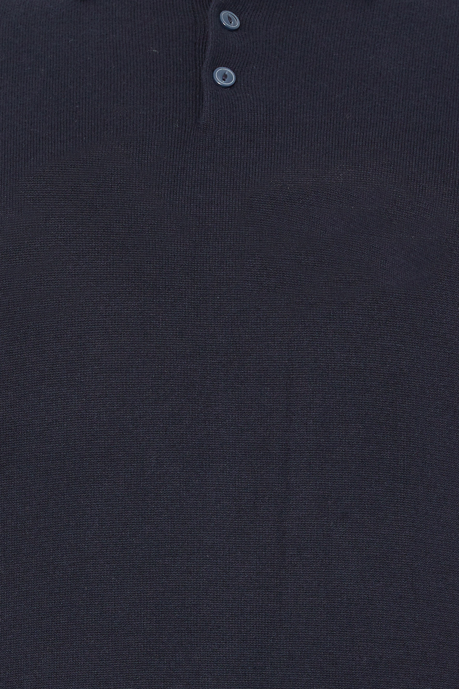BadRhino Big & Tall Navy Blue Knitted Long Sleeve Polo Shirt | BadRhino 2