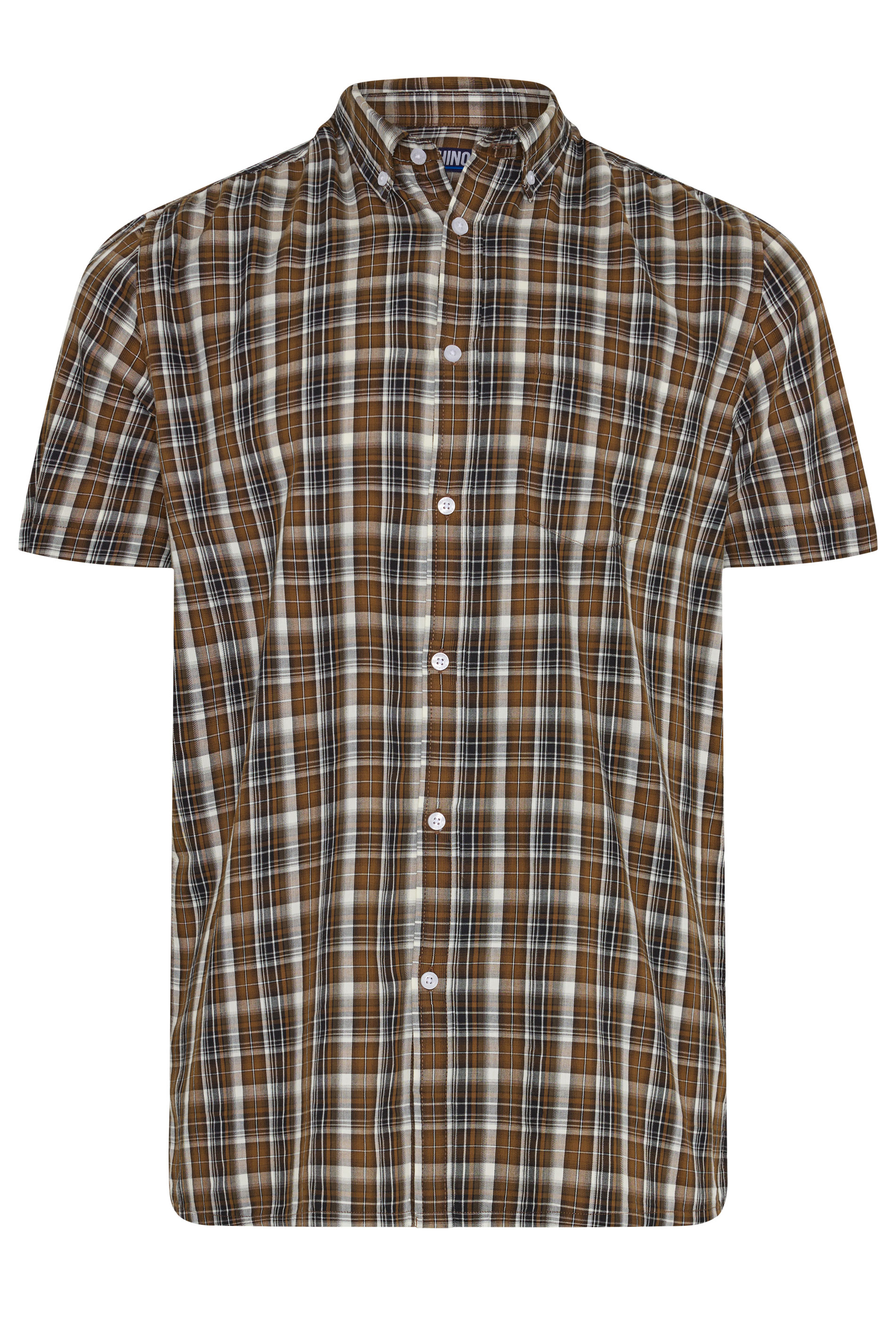 BadRhino Big & Tall Brown Check Shirt | BadRhino 5