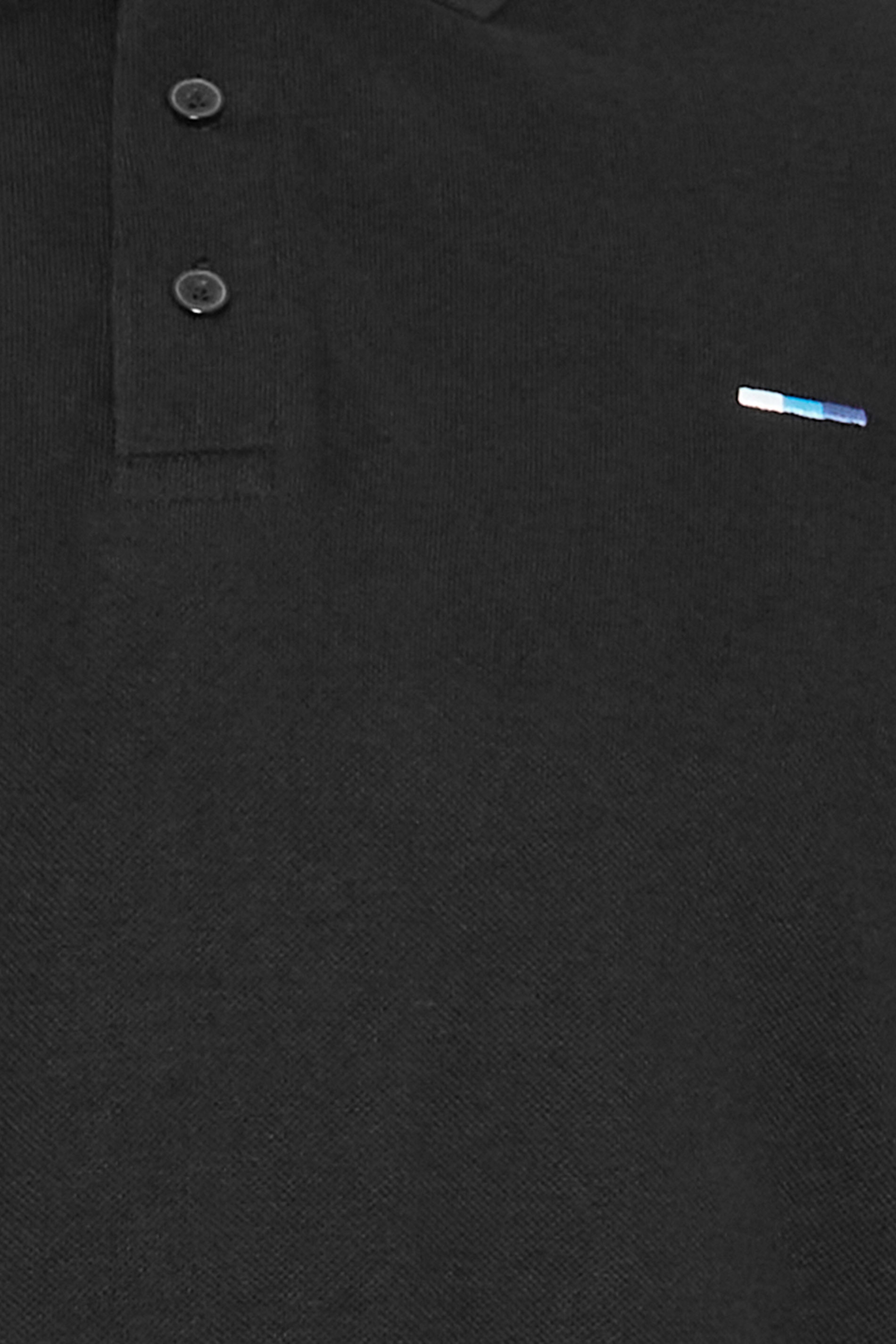 BadRhino Big & Tall Black Extra Long Core Long Sleeve Polo Shirt | BadRhino 2