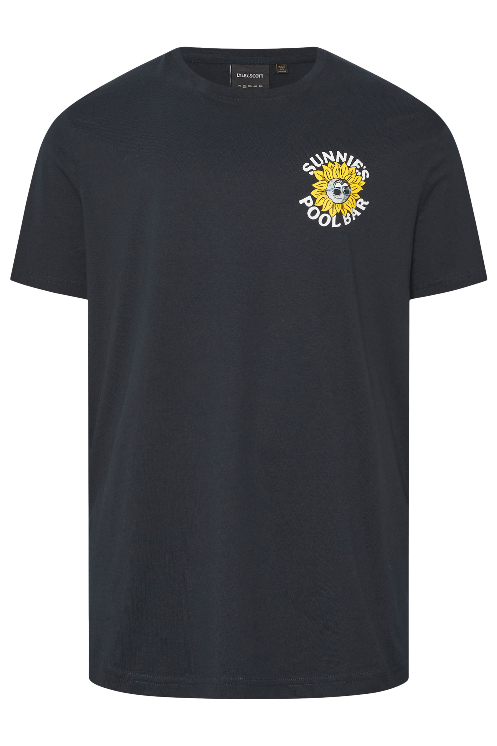 LYLE & SCOTT Big & Tall Navy Blue Sunnie's Graphic T-Shirt | BadRhino 5