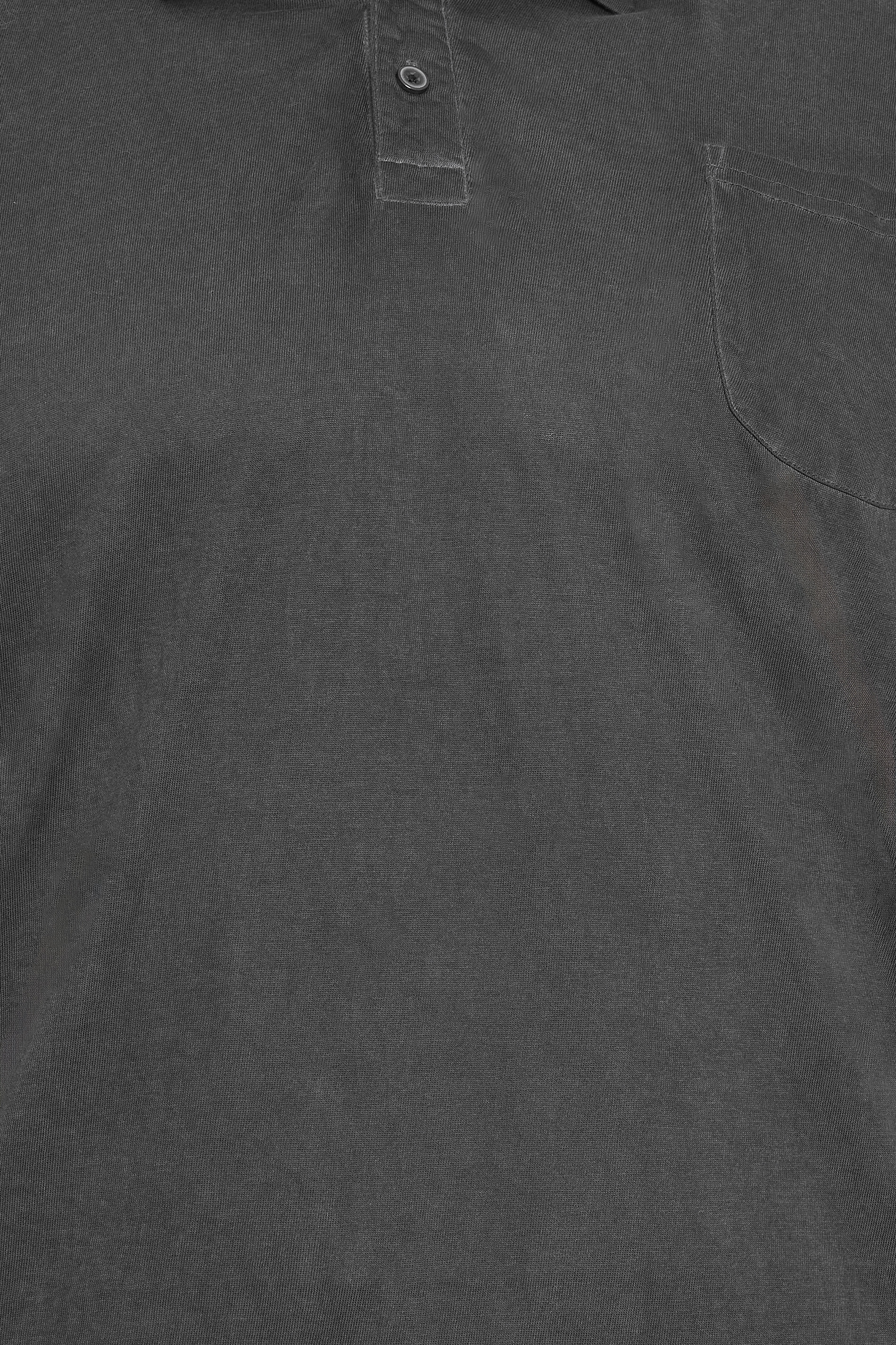 BadRhino Big & Tall Charcoal Grey Washed Polo | BadRhino 5