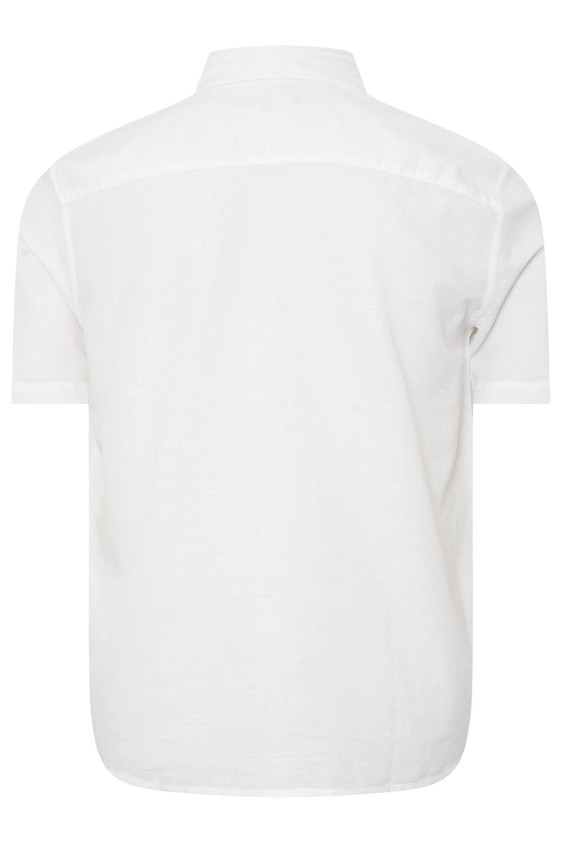 BadRhino Big & Tall White Linen Shirt | BadRhino 8