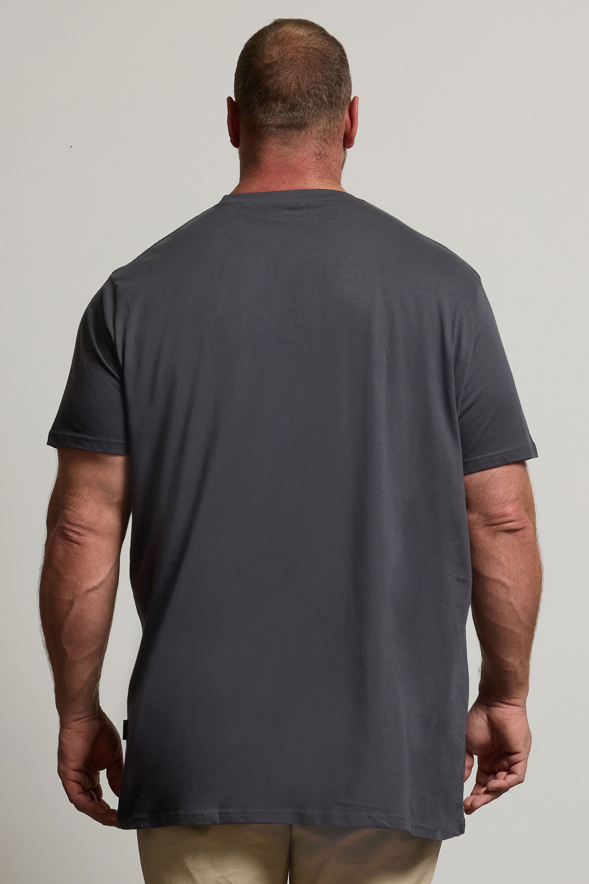 BadRhino Big & Tall Ebony Grey Extra Long Core T-Shirt | BadRhino 3