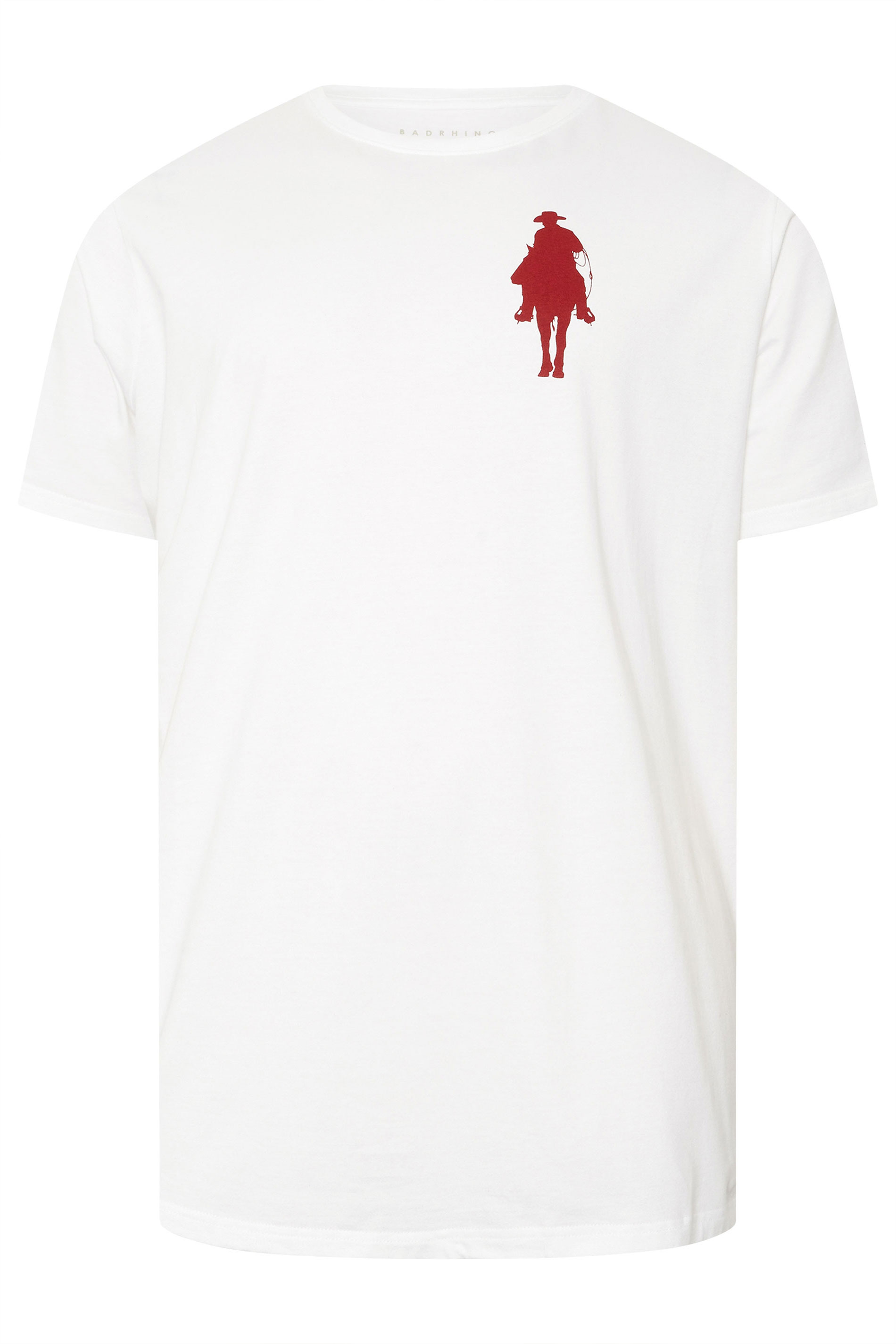 BadRhino Big & Tall White 'Pitchfork' Graphic T-Shirt | BadRhino 9