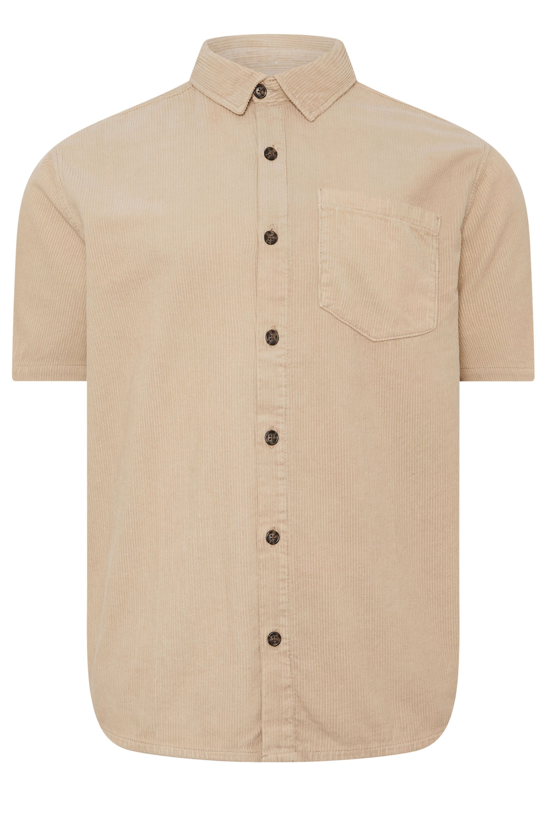 BadRhino Big & Tall Natural Brown Corduroy Overshirt | BadRhino 1
