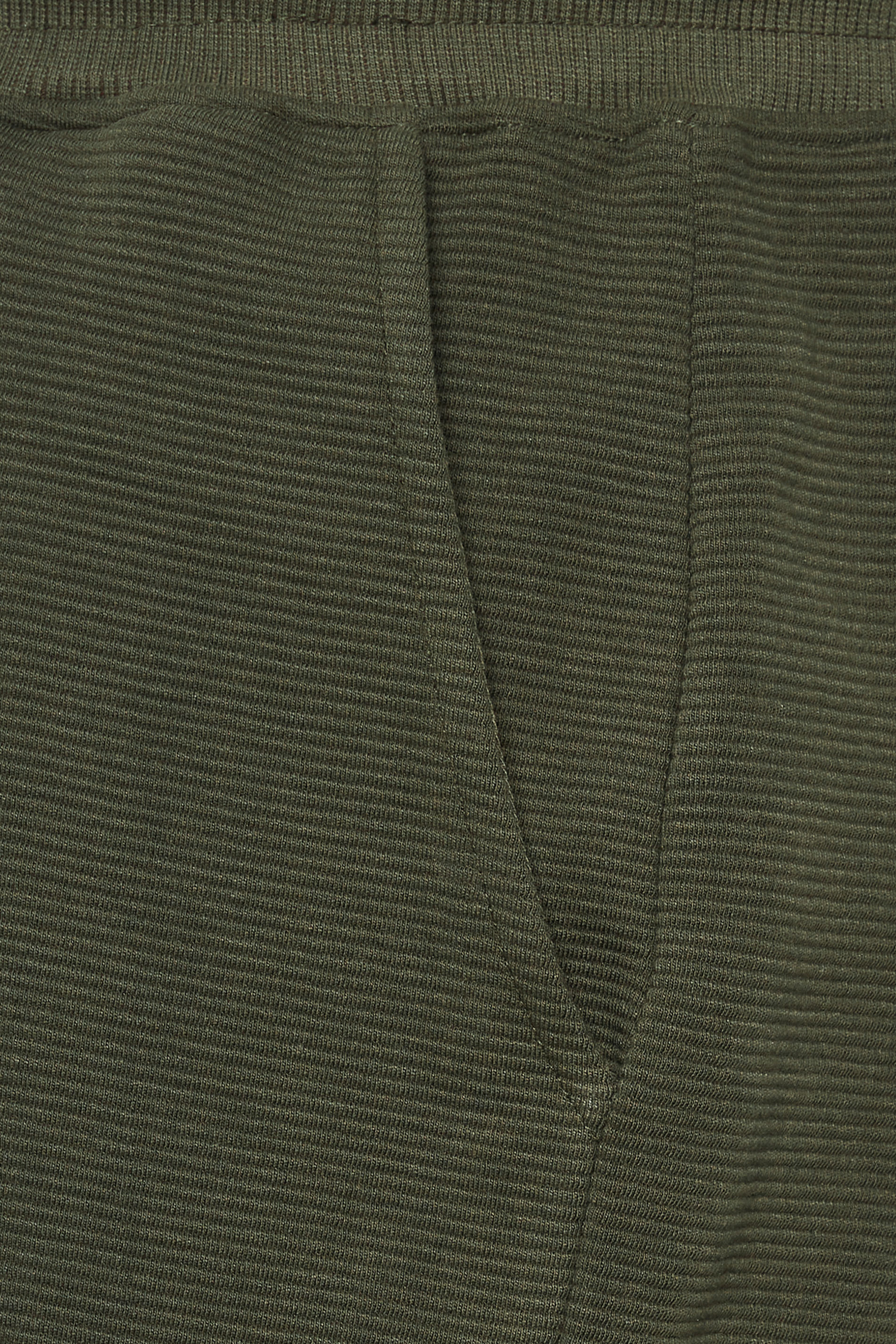 BadRhino Big & Tall Khaki Green Ribbed Shorts | BadRhino 5