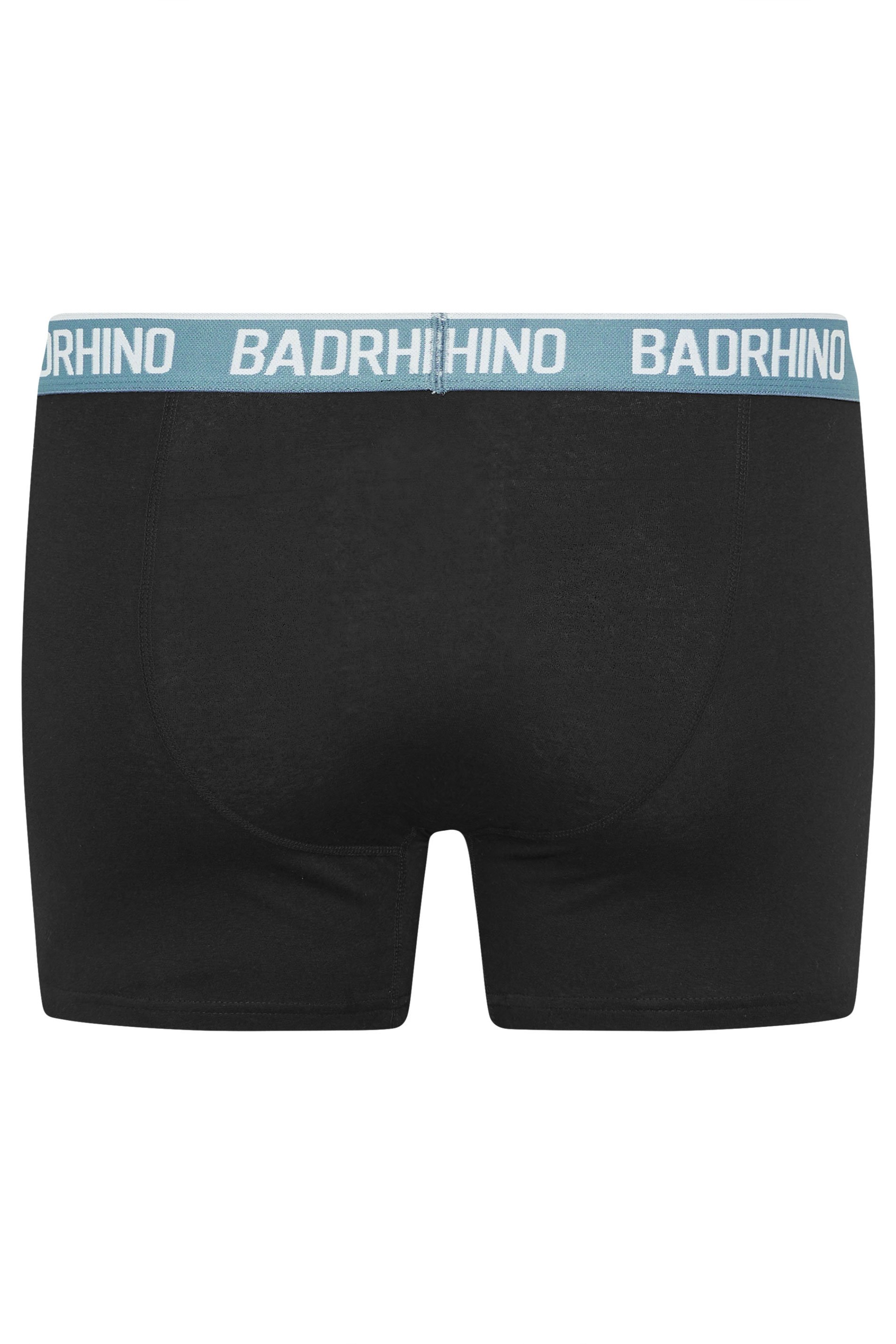 BadRhino Big & Tall 5 PACK Black Waistband Boxers | BadRhino 3