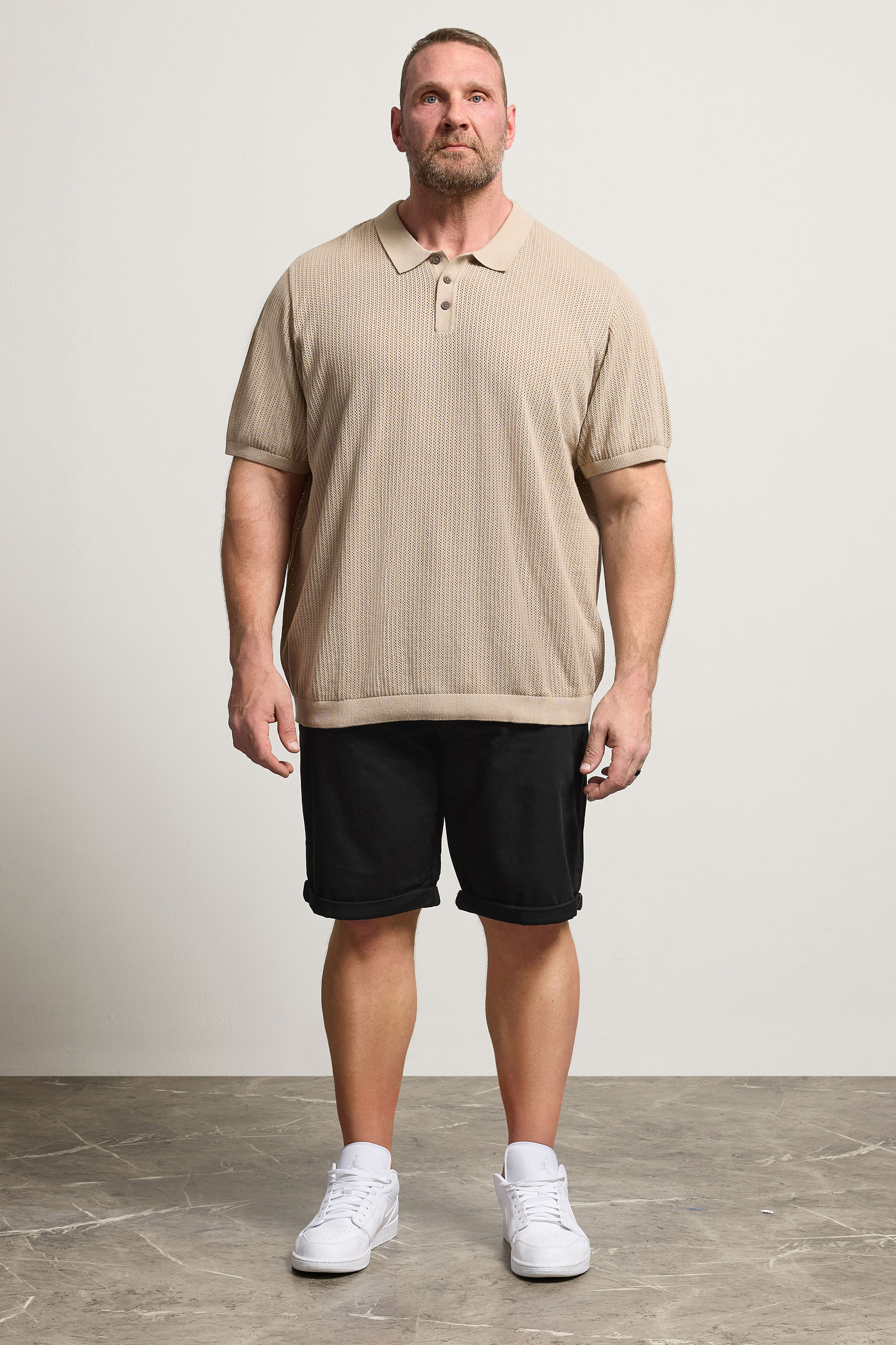 JACK & JONES Big & Tall Black Shorts | BadRhino 1