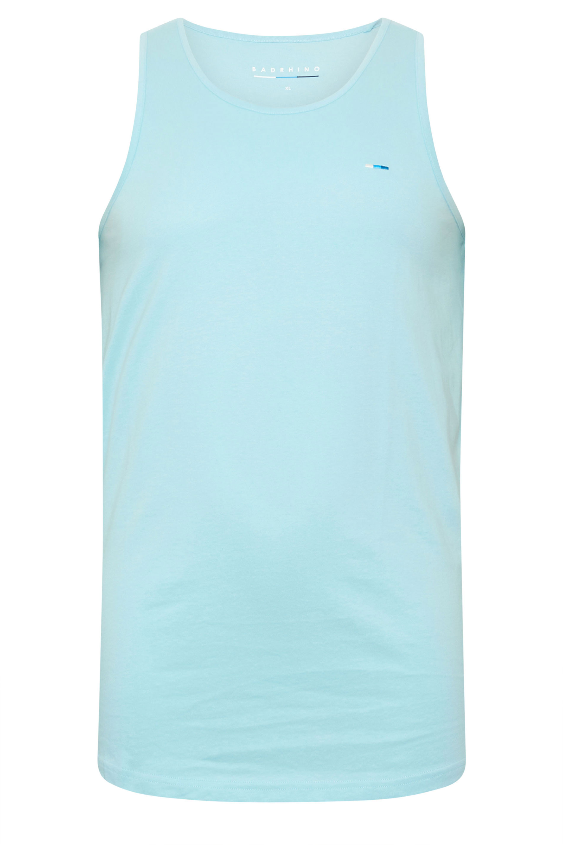 BadRhino Big & Tall 3 PACK Light Blue & Orange Vest Tops | BadRhino 11