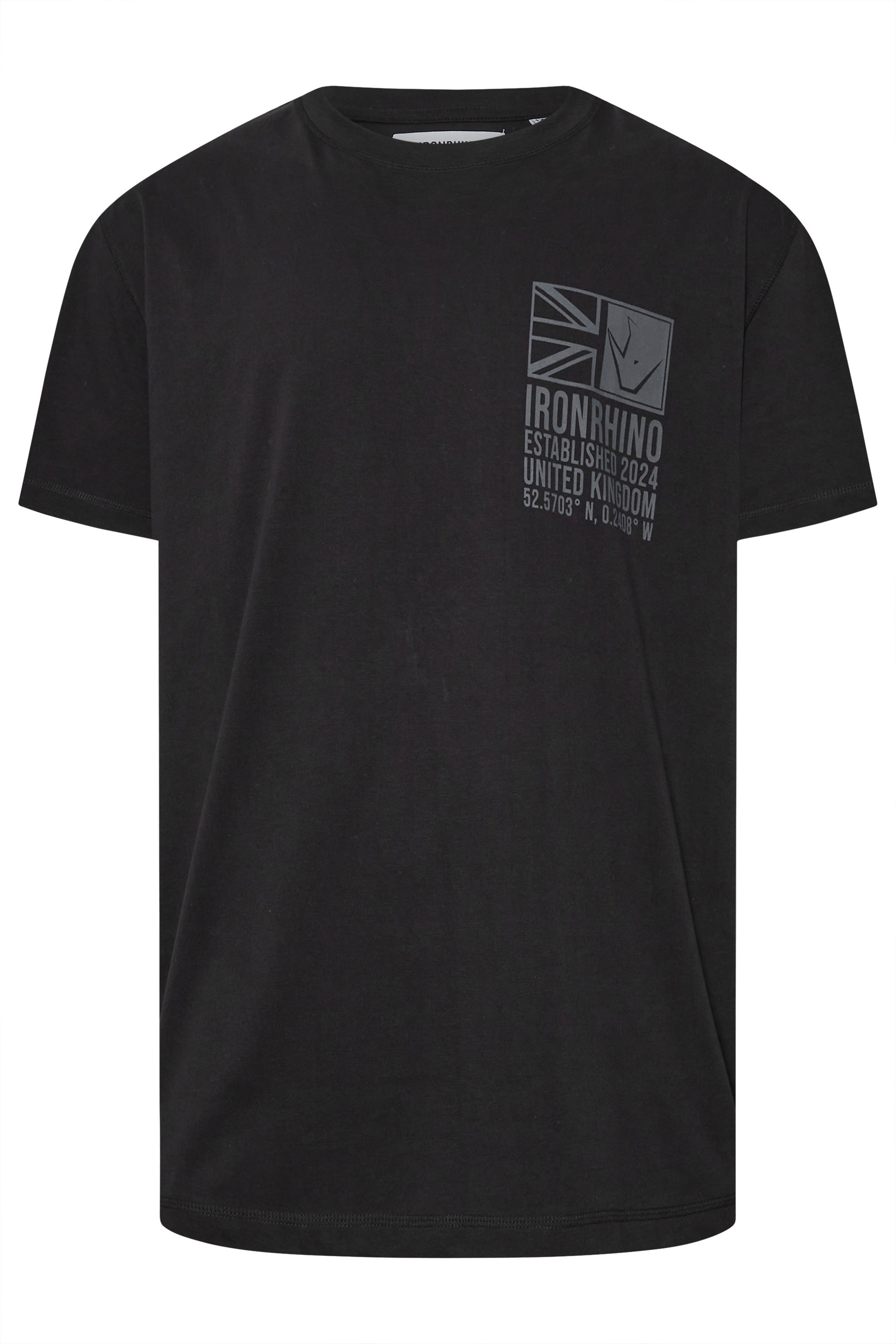 IronRhino Big & Tall Black 'Established 2024' T-Shirt | BadRhino 6