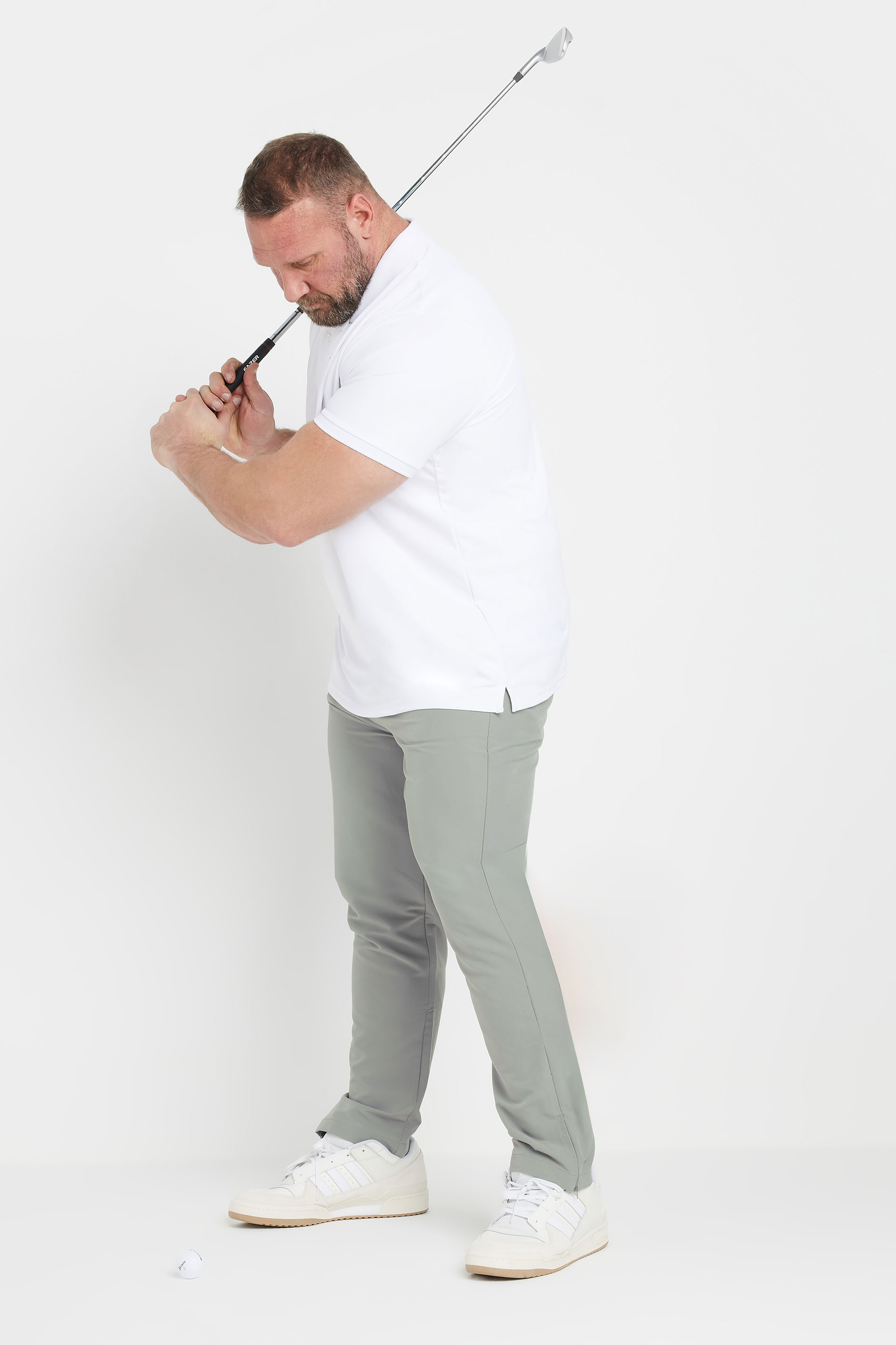 BadRhino Big & Tall Grey Golf Trousers | BadRhino 3
