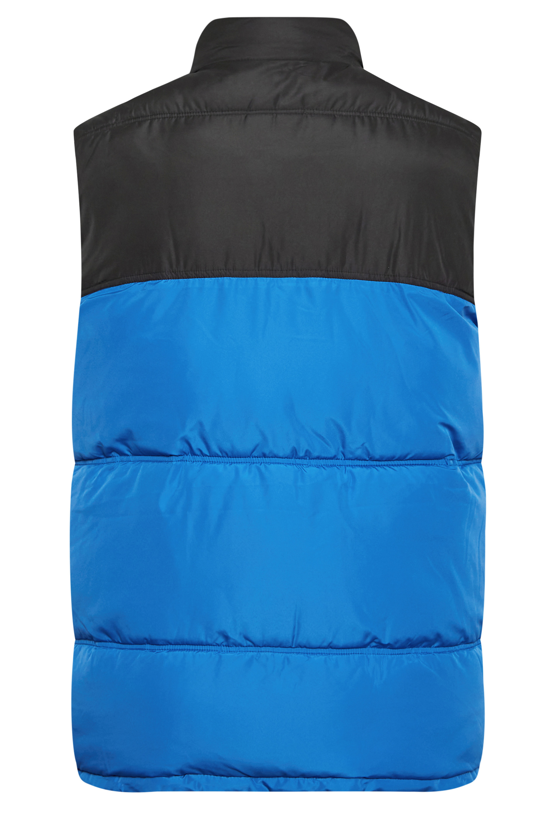 BadRhino Big & Tall Blue Colourblock Padded Gilet | BadRhino 6