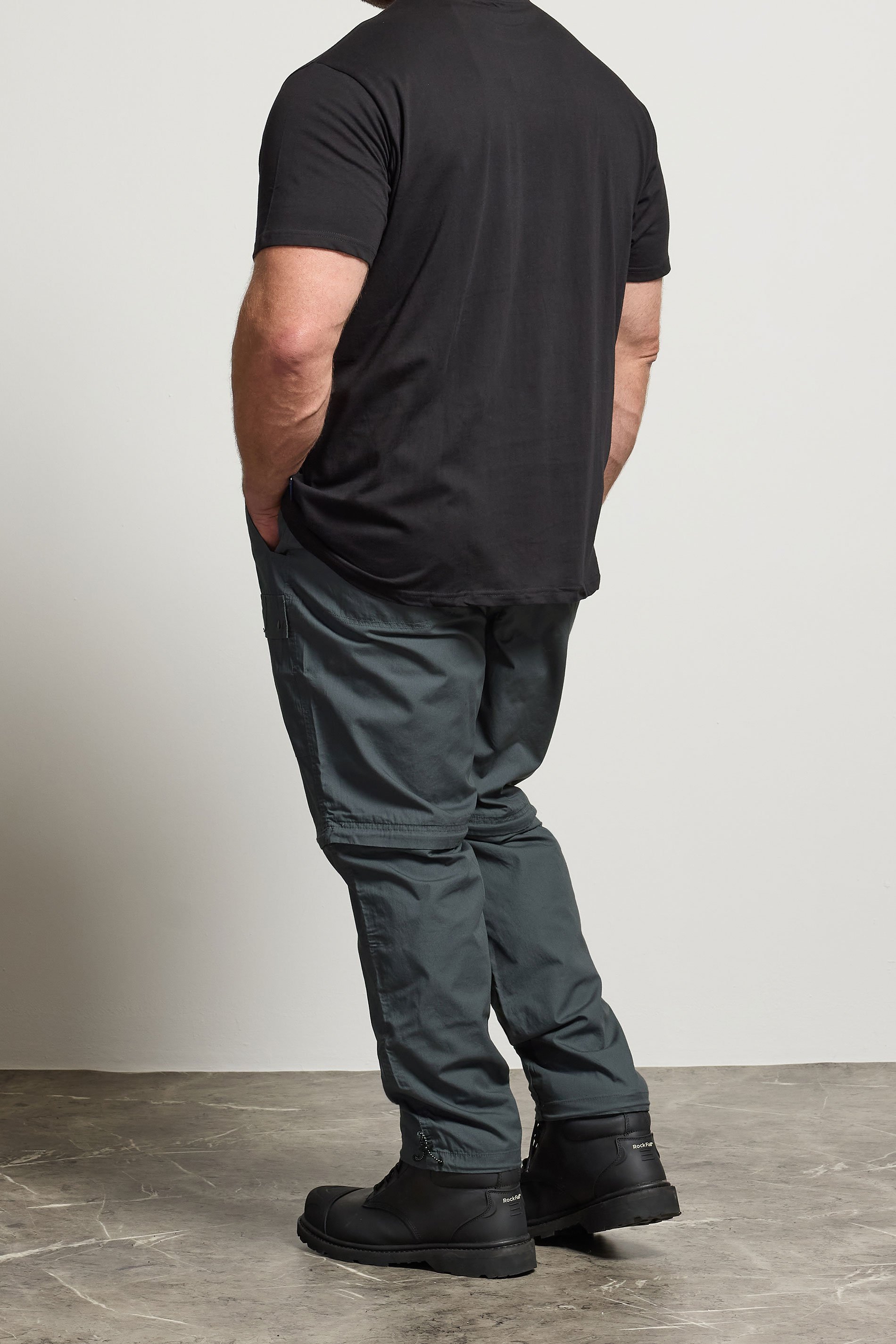 BadRhino Big & Tall Slate Grey 2 in 1 Trekking Trousers | BadRhino 4