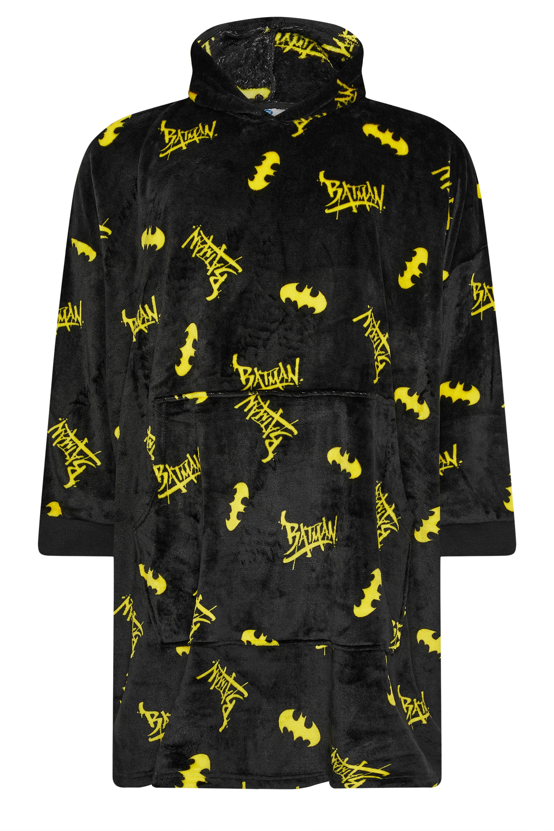 BadRhino Big & Tall Black Batman Blanket Hoodie | BadRhino 7