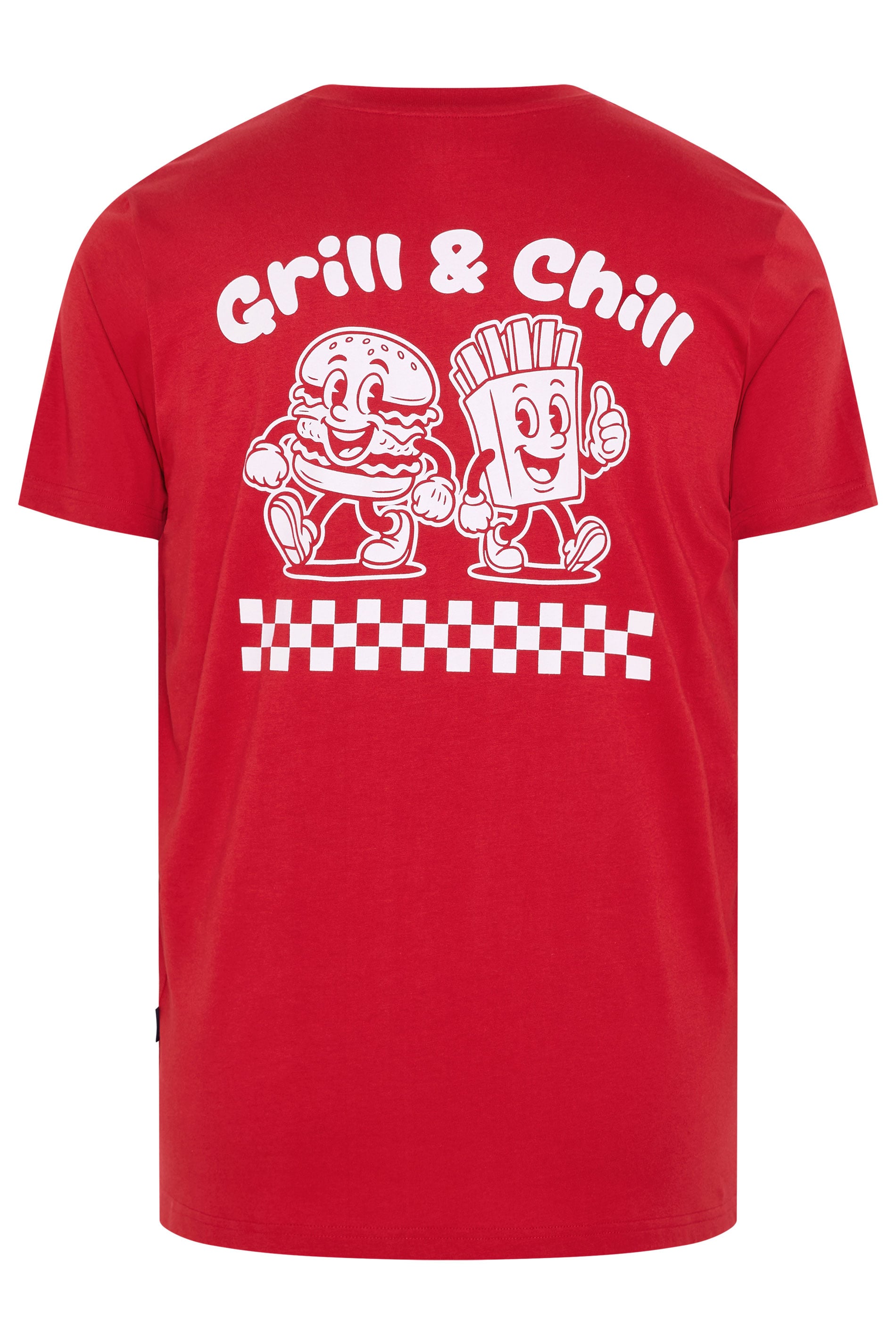 BadRhino Big & Tall Red Extra Long 'Grill & Chill' T-Shirt | BadRhino 7