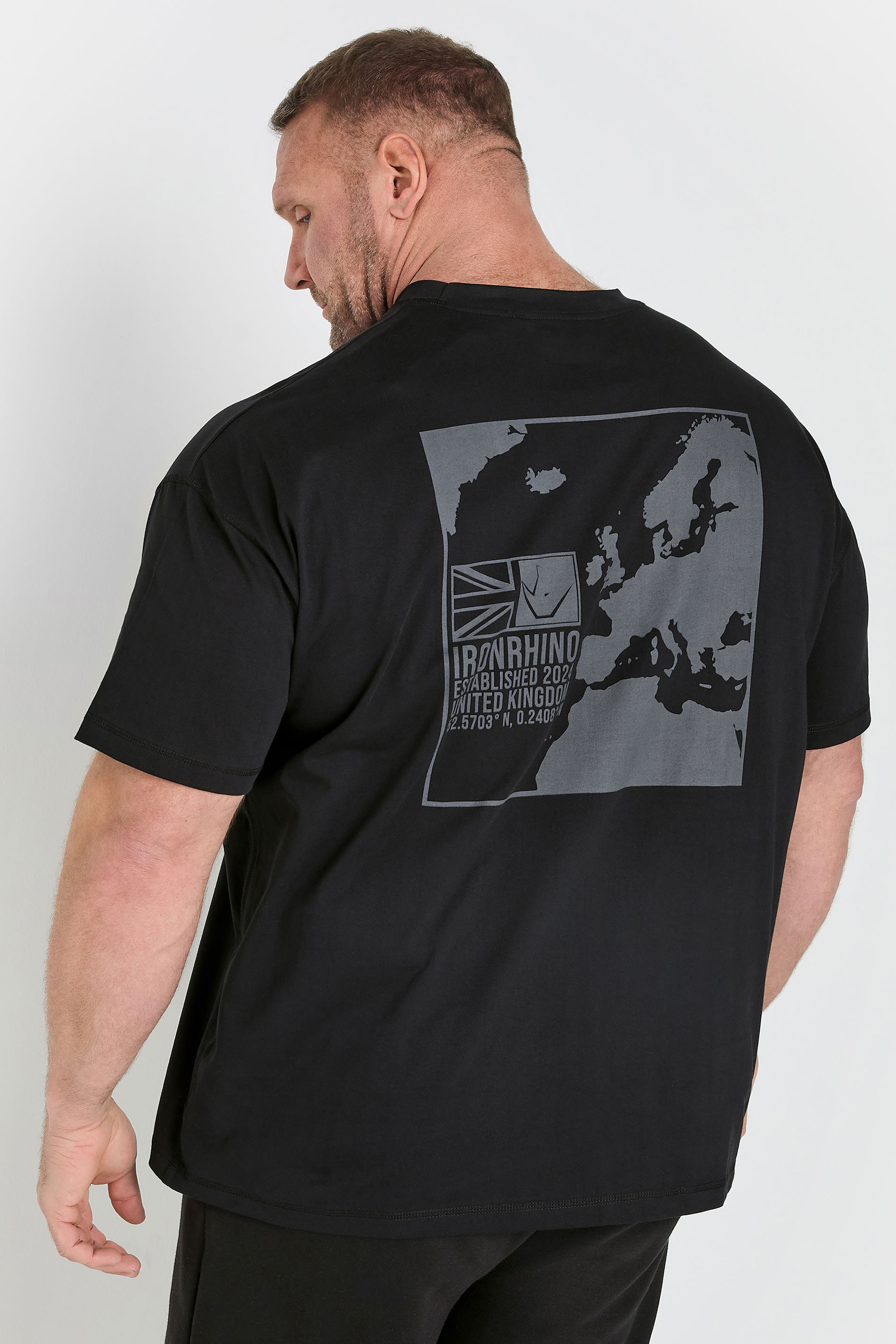 IronRhino Big & Tall Black 'Established 2024' T-Shirt | BadRhino 3