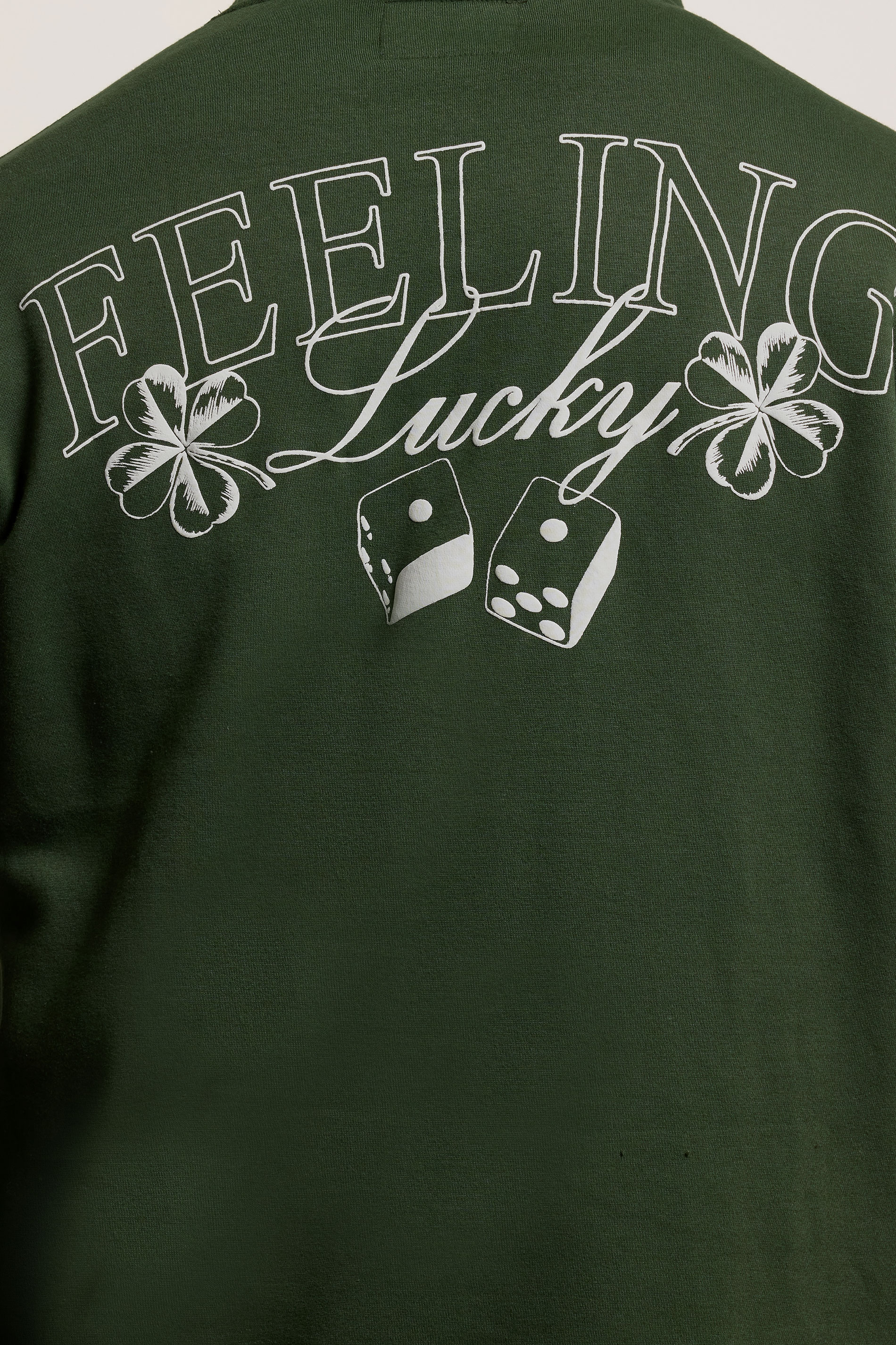 BadRhino Big & Tall Dark Green Feeling Lucky Hoodie | BadRhino 4