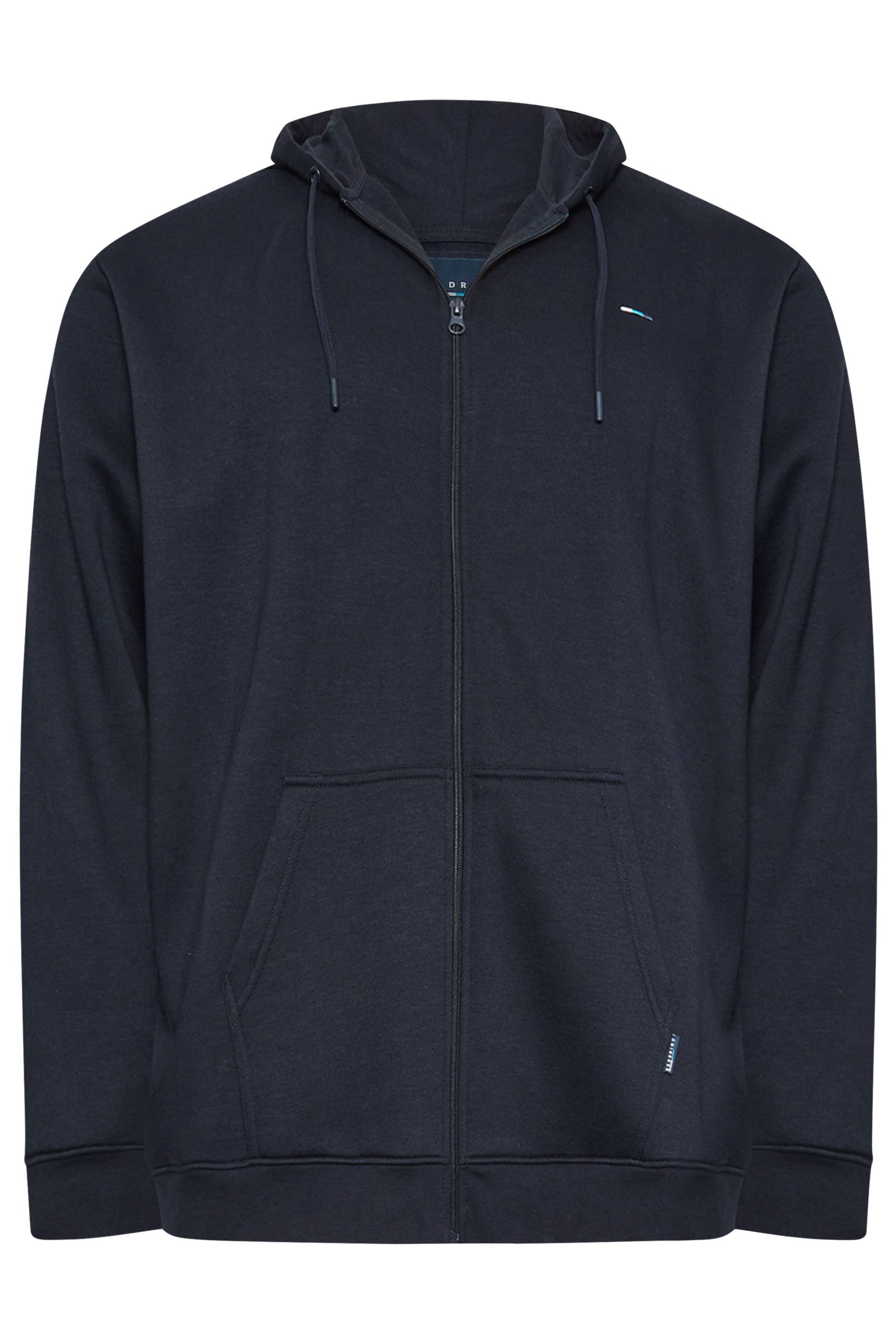 BadRhino Navy Blue Essential Zip Through Hoodie | BadRhino 6