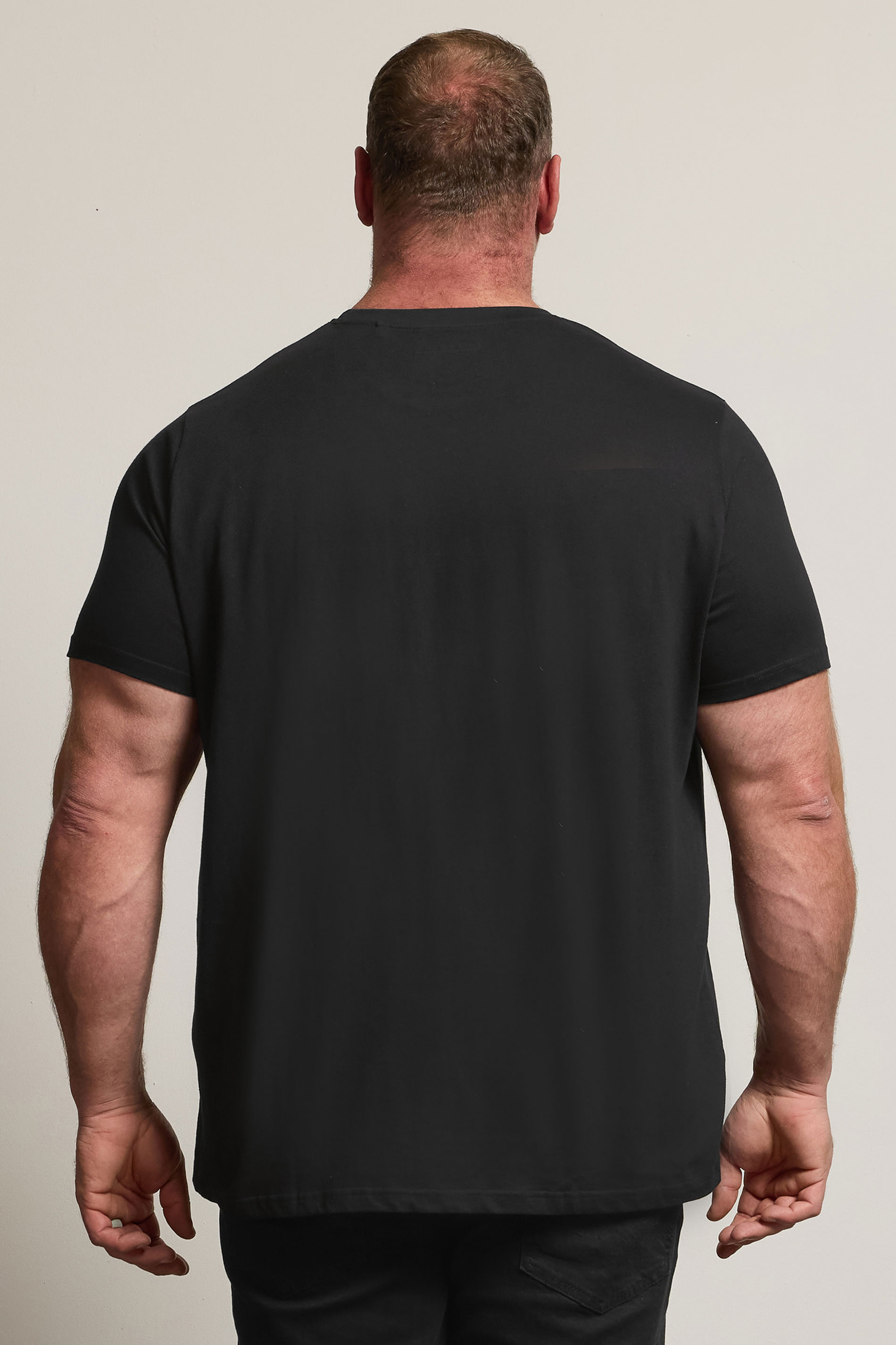 BadRhino Big & Tall Black Skull & Crossbones Graphic T-Shirt 4