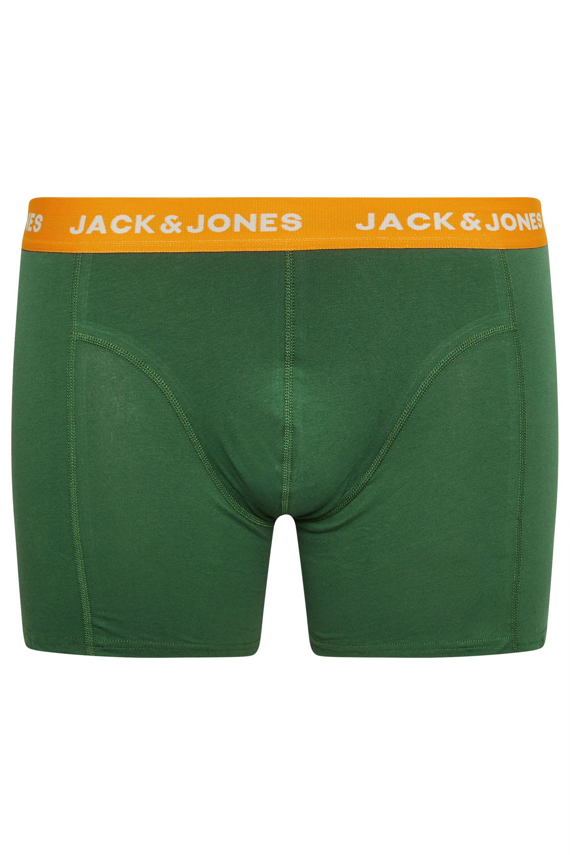 JACK & JONES Green 3 Pack Boxers | BadRhino 7