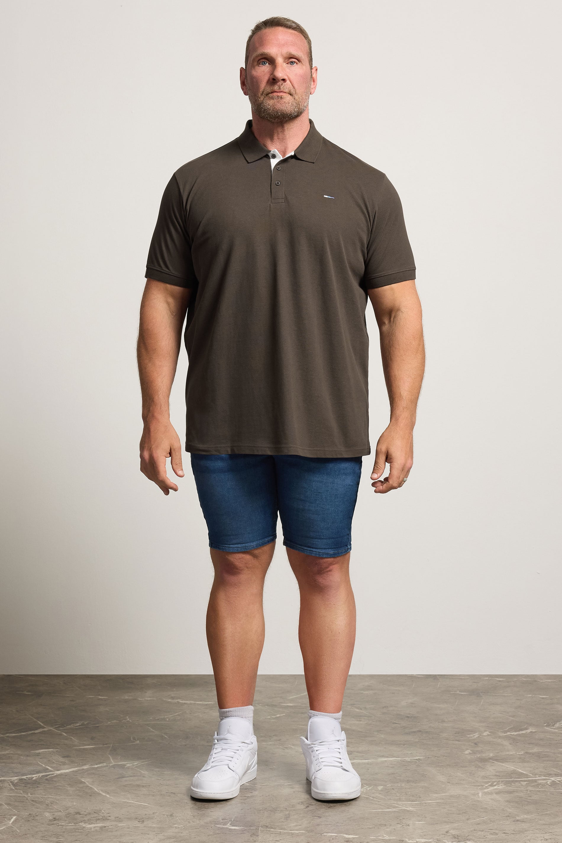 BadRhino Big & Tall Brown Short Sleeve Polo Shirt | BadRhino 1
