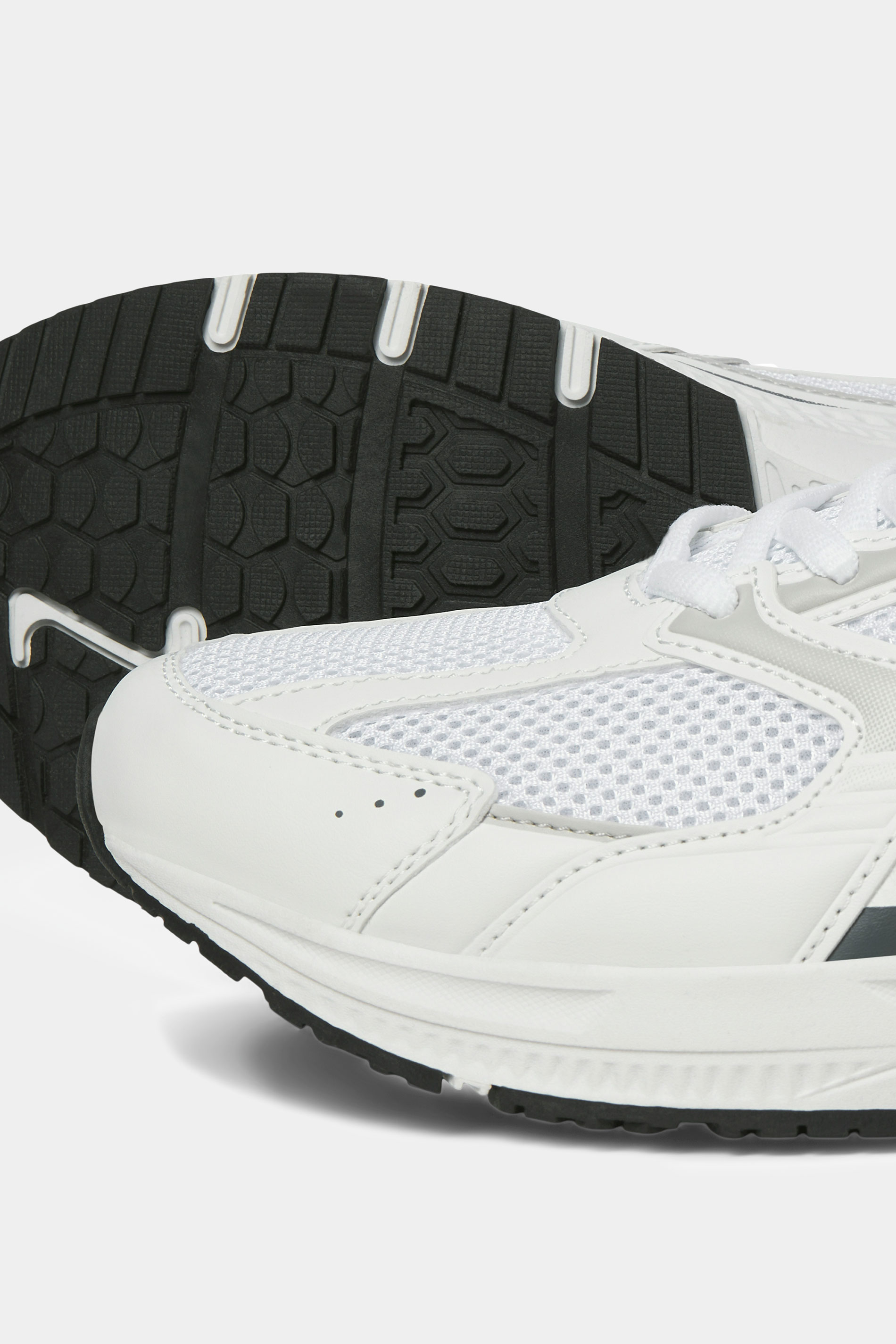 JACK & JONES White Mesh Trainer | BadRhino 4