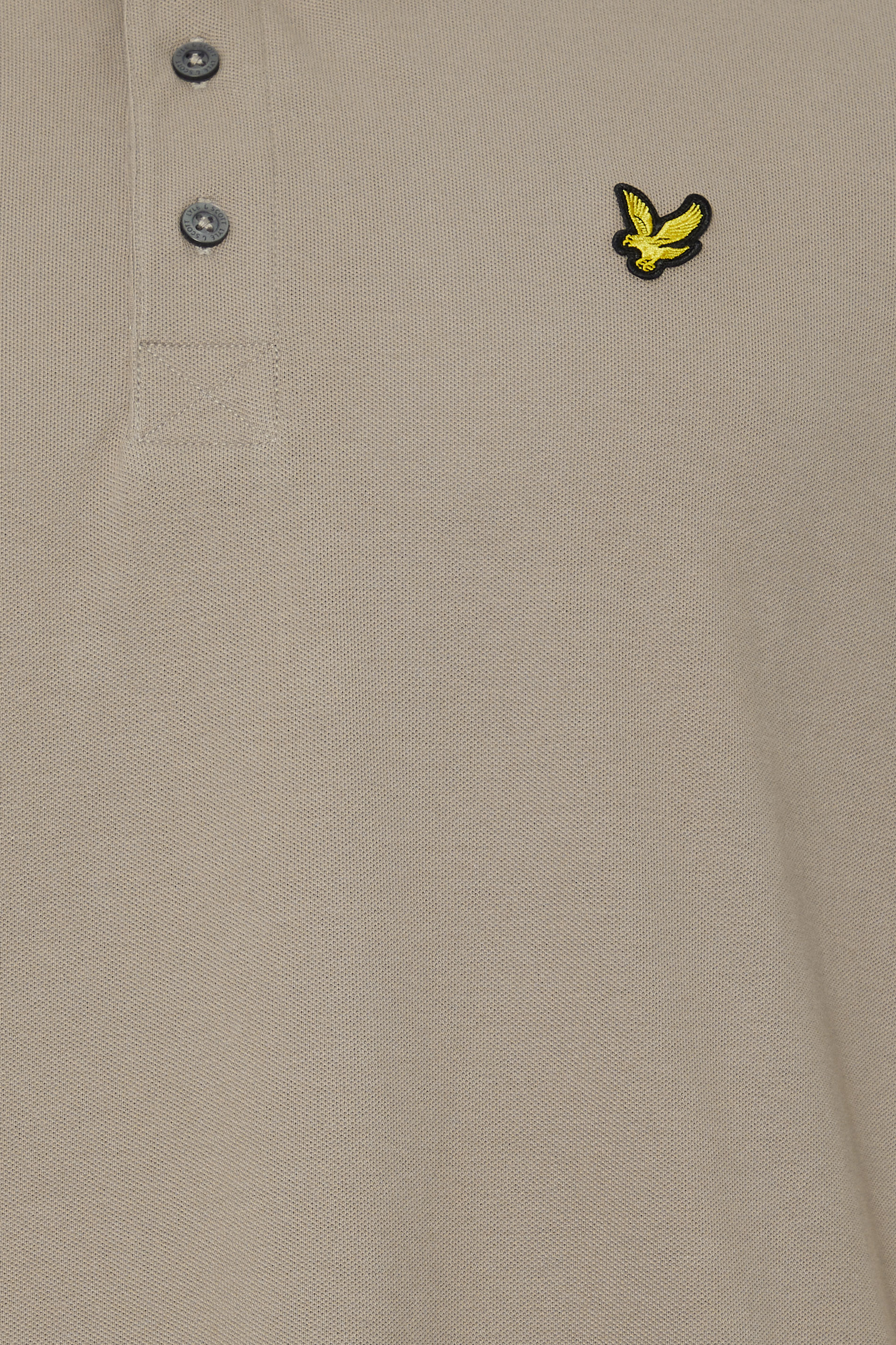 LYLE & SCOTT Big & Tall Stone Brown Short Sleeve Polo Shirt | BadRhino 3