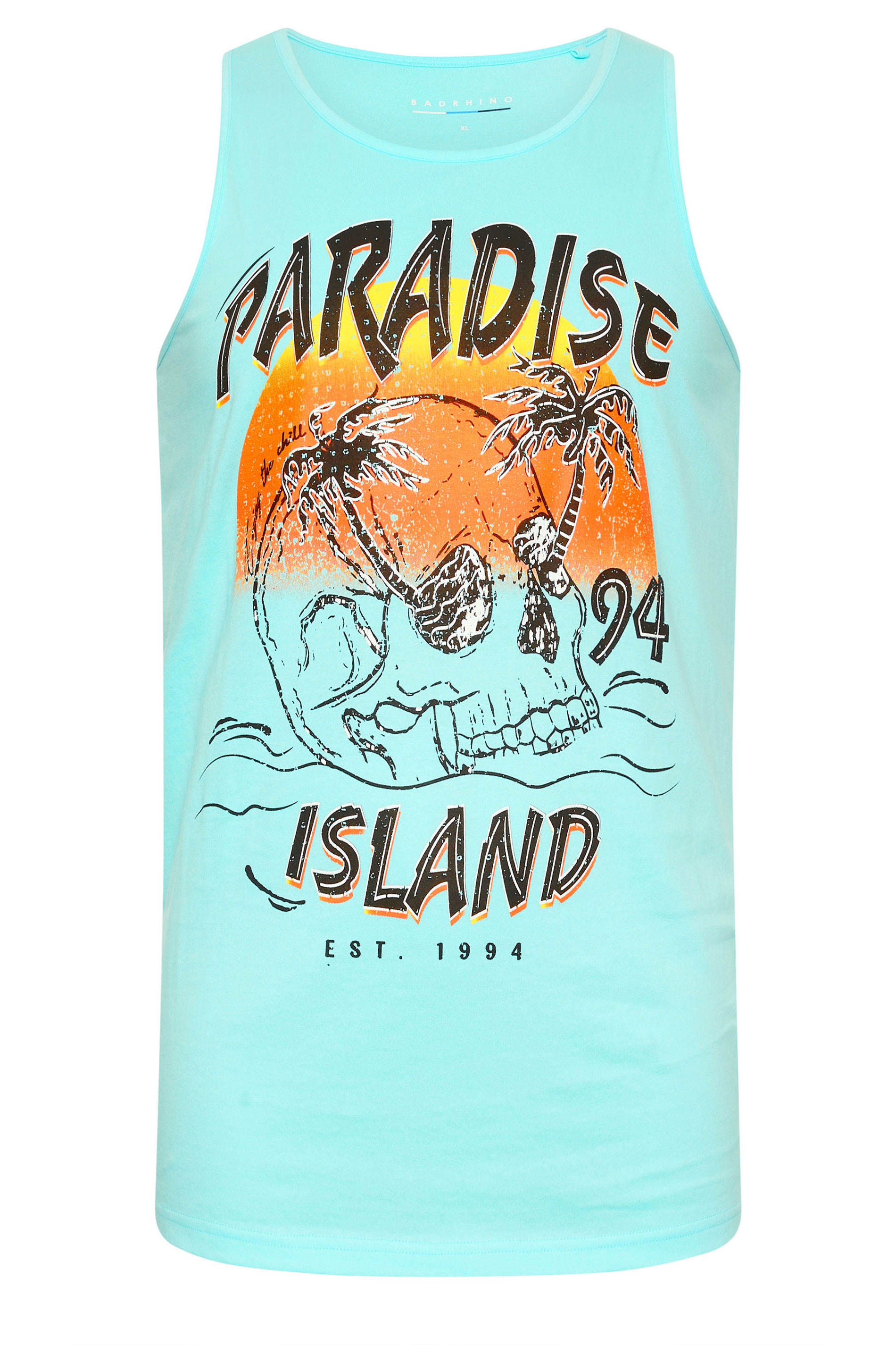 BadRhino Big & Tall 2 PACK Blue & Pink Paradise Vest Tops | BadRhino 6
