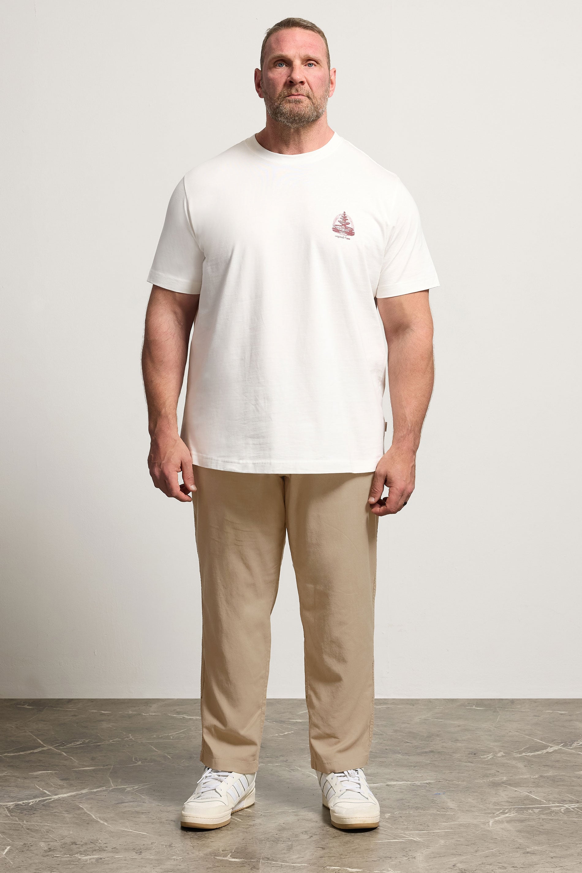 JACK & JONES Big & Tall Crockery Brown Relaxed Trouser | BadRhino 1