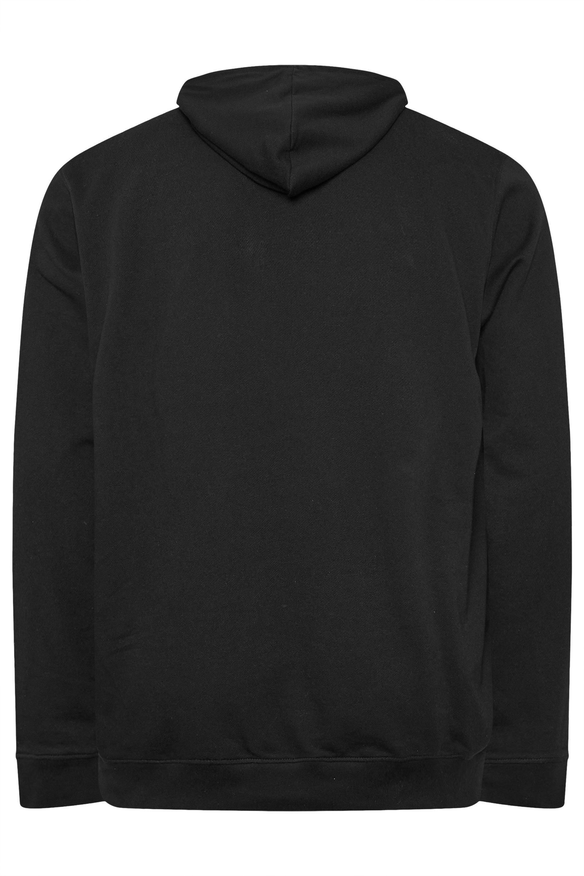 JACK & JONES Big & Tall Black Beau Hoodie | BadRhino 4