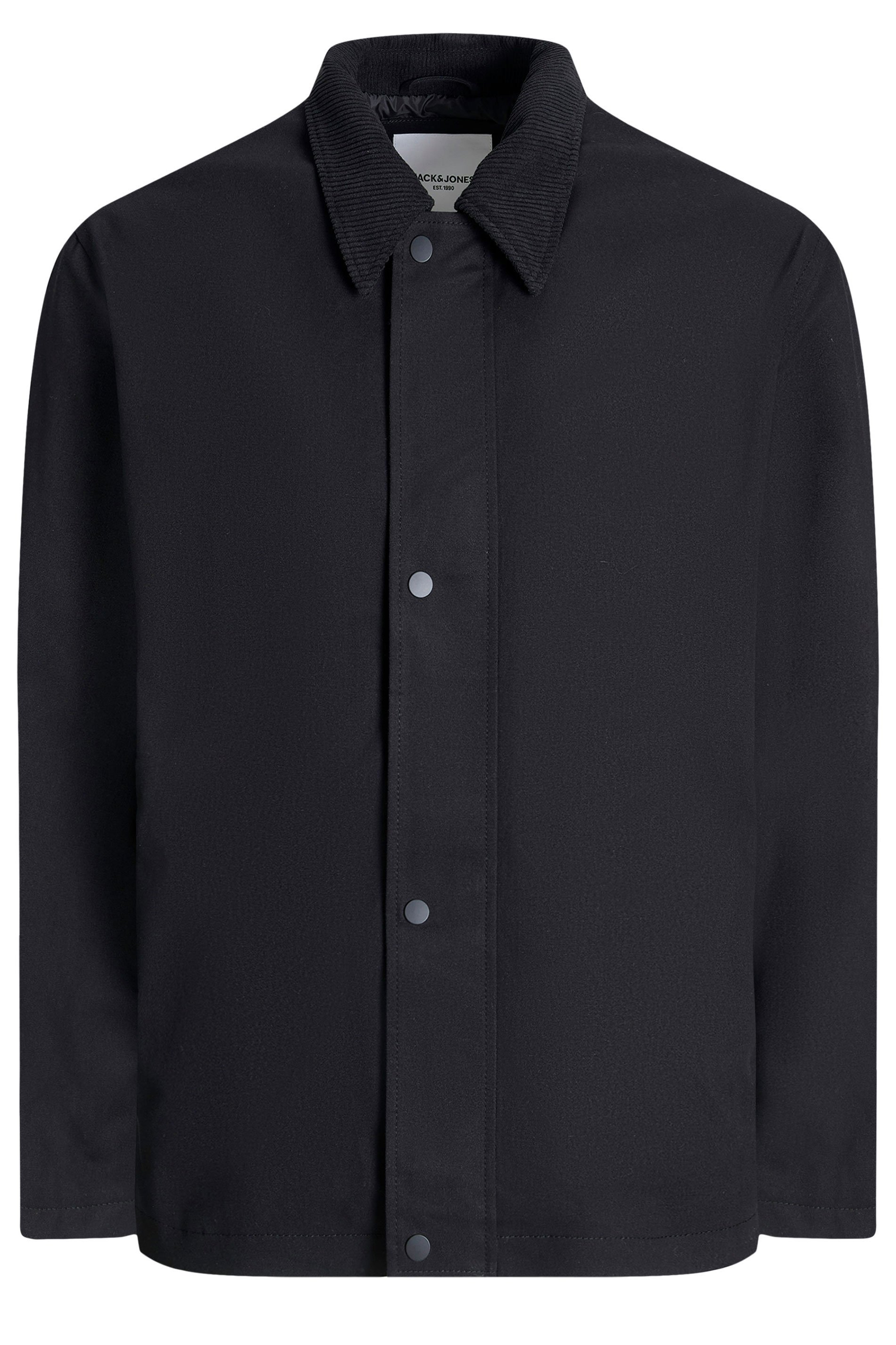 JACK & JONES Big & Tall Black Grady Worker Jacket | BadRhino 4