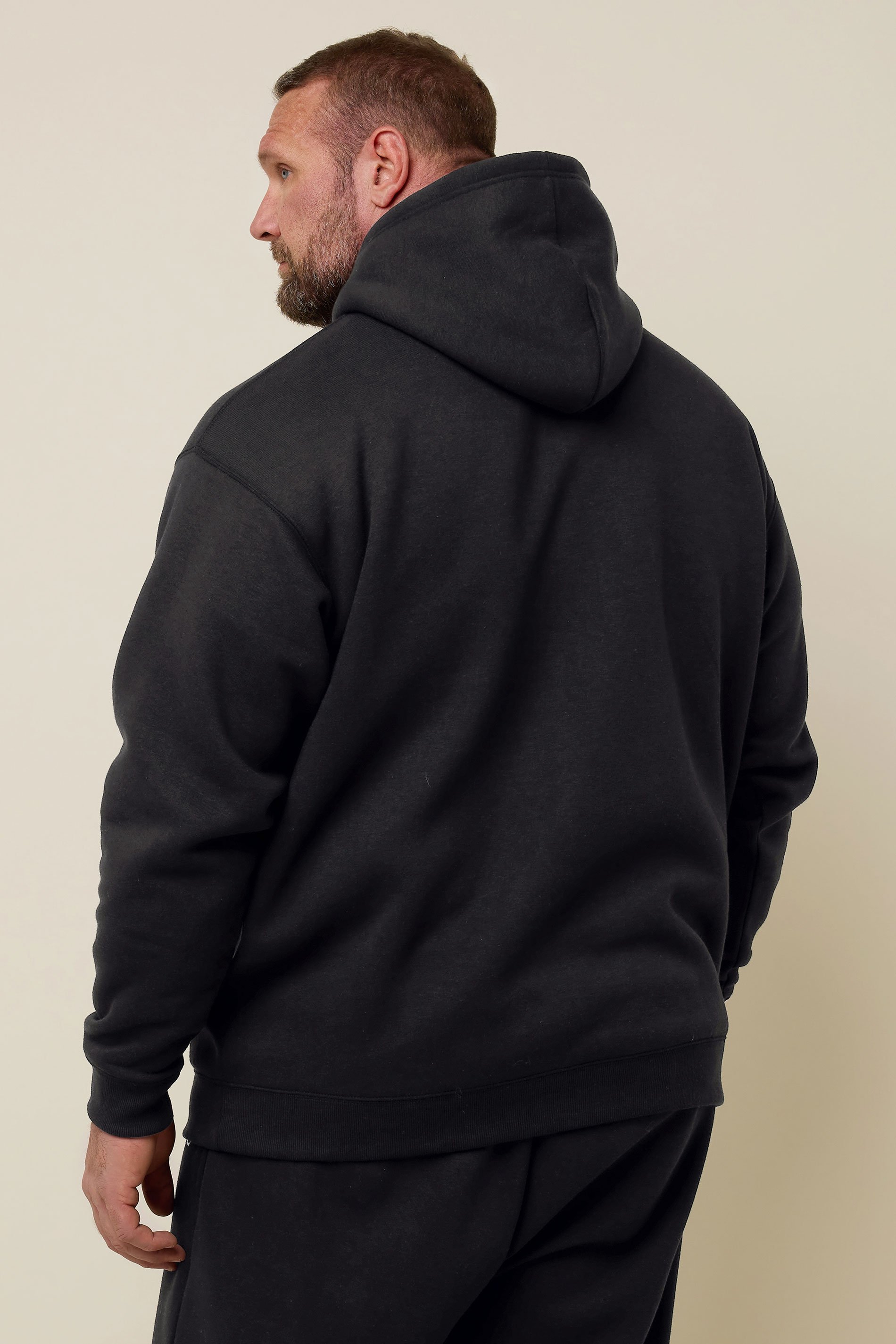 IronRhino Big & Tall Black 'Rest Day' Hoodie | BadRhino 5