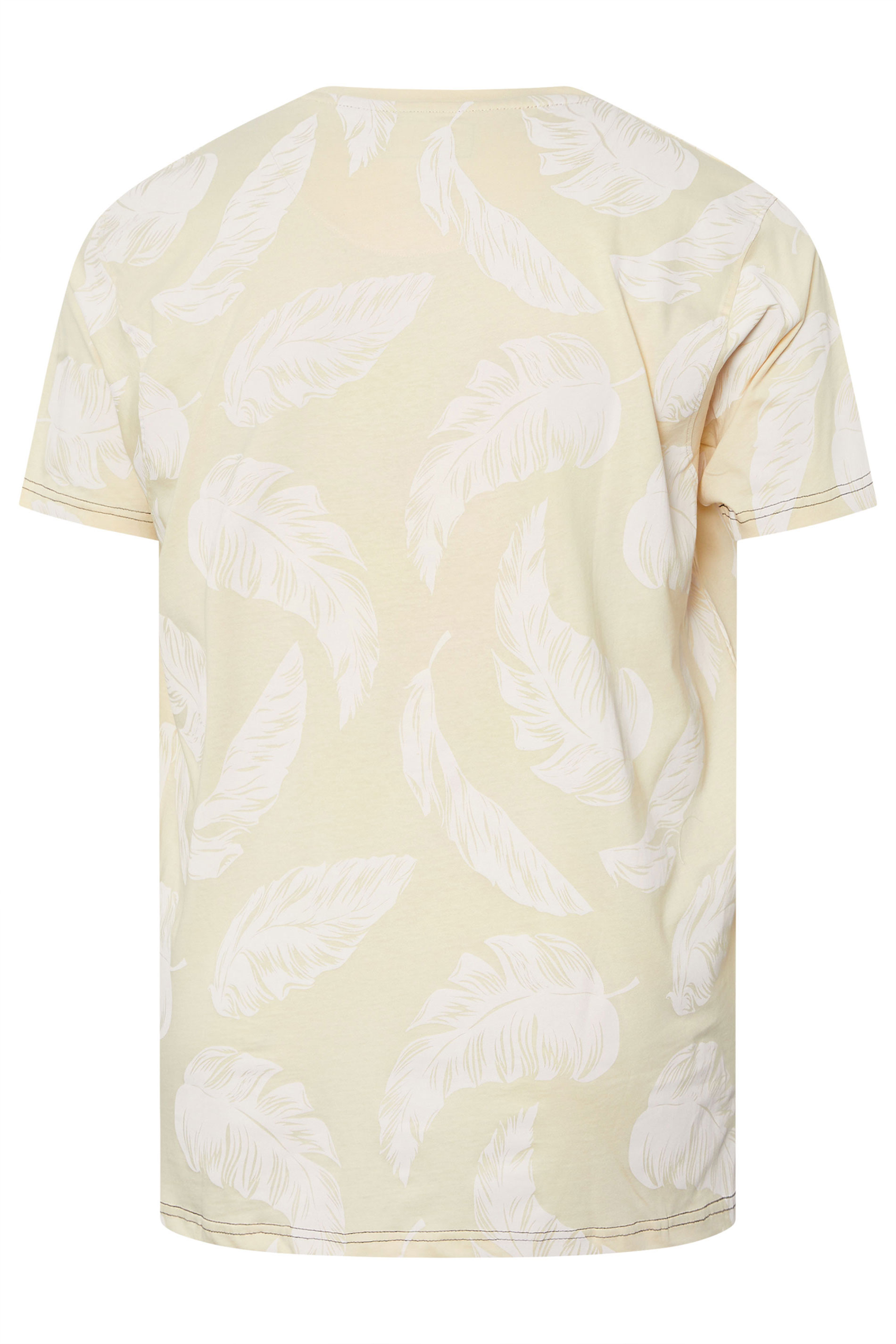 KAM Big & Tall Stone Brown 'Hawaii Surf' Leaf Print T-Shirt | BadRhino 4