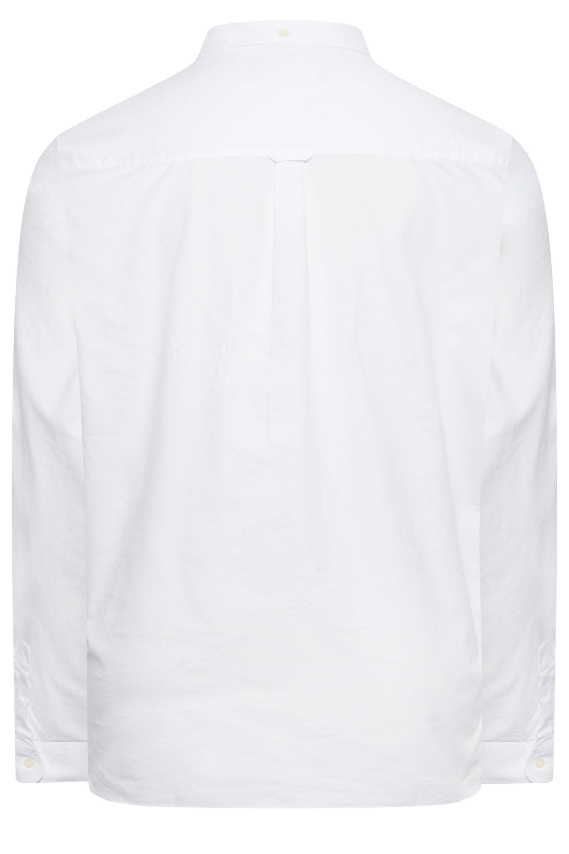LYLE & SCOTT Big & Tall White Oxford Shirt | BadRhino