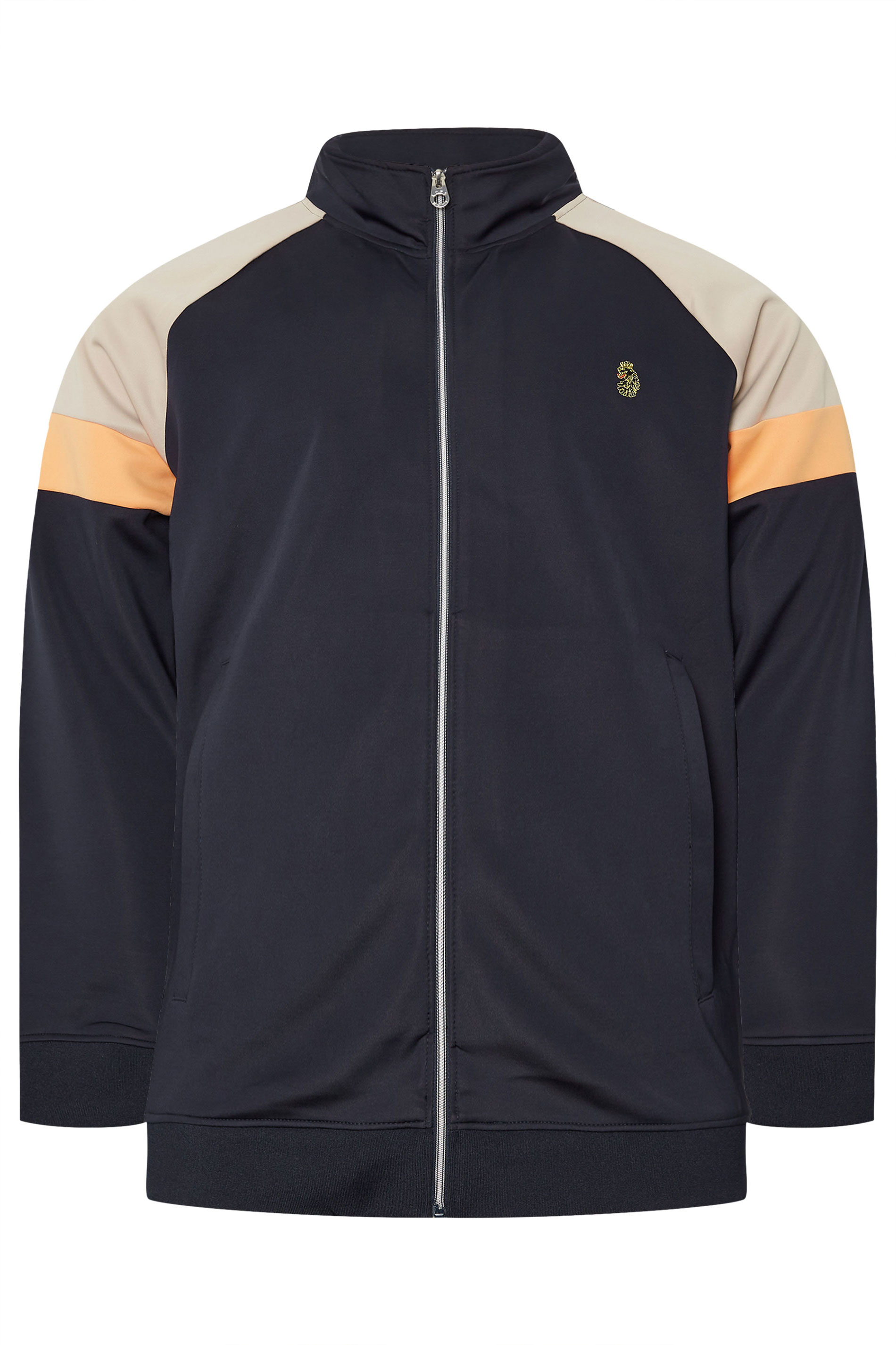 LUKE 1977 Big & Tall Navy Blue Track Jacket | BadRhino 3