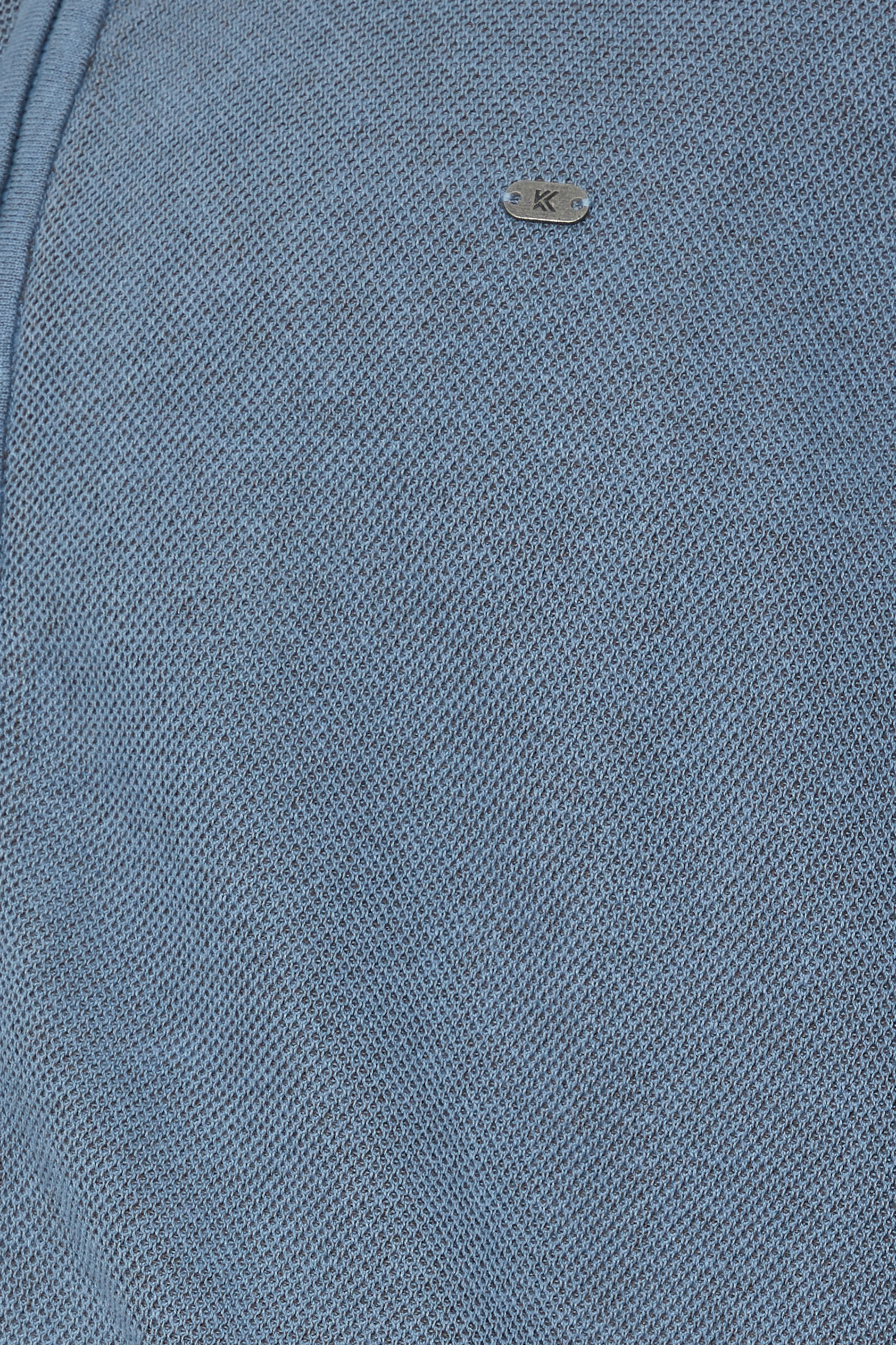 KAM Big & Tall Light Blue Zip Through Knit Jumper | BadRhino 2