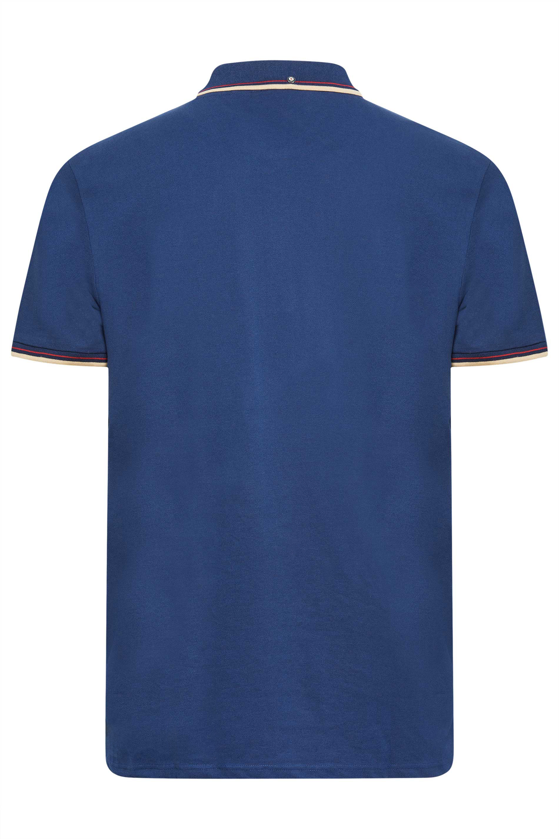 BEN SHERMAN Blue Tipped Polo Shirt | BadRhino 3