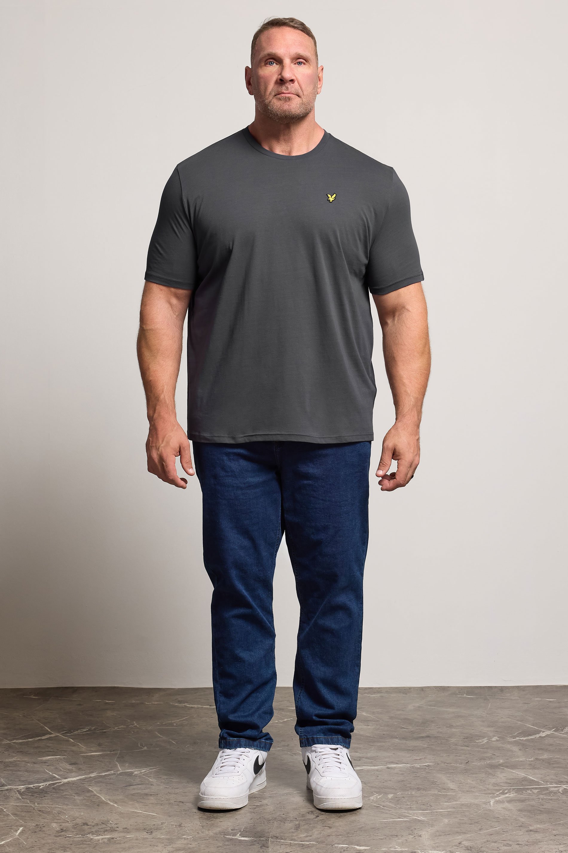LYLE & SCOTT Big & Tall Grey Core T-Shirt | BadRhino 2