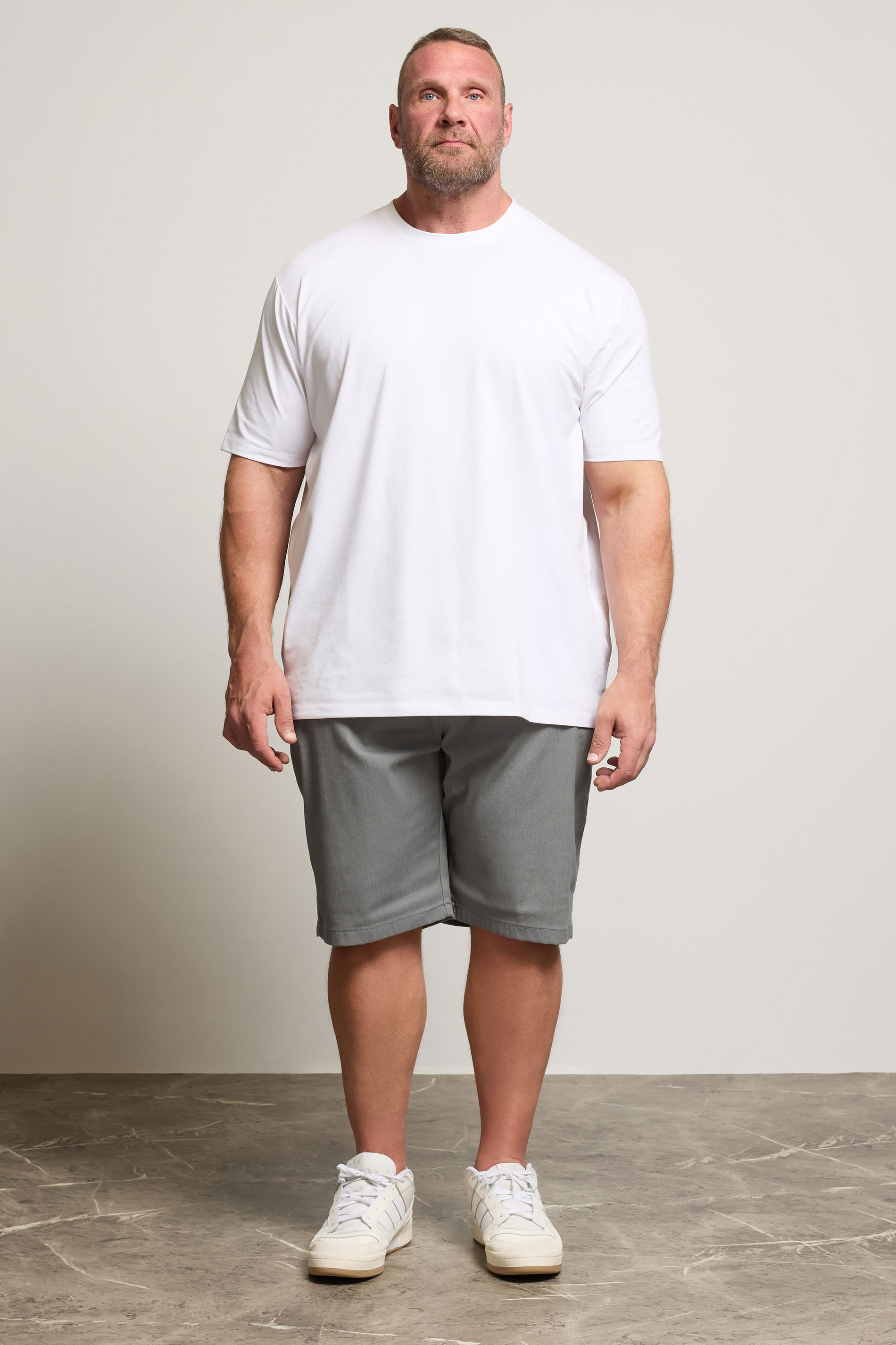KAM Big & Tall Grey Smart Stretch Shorts | BadRhino 2