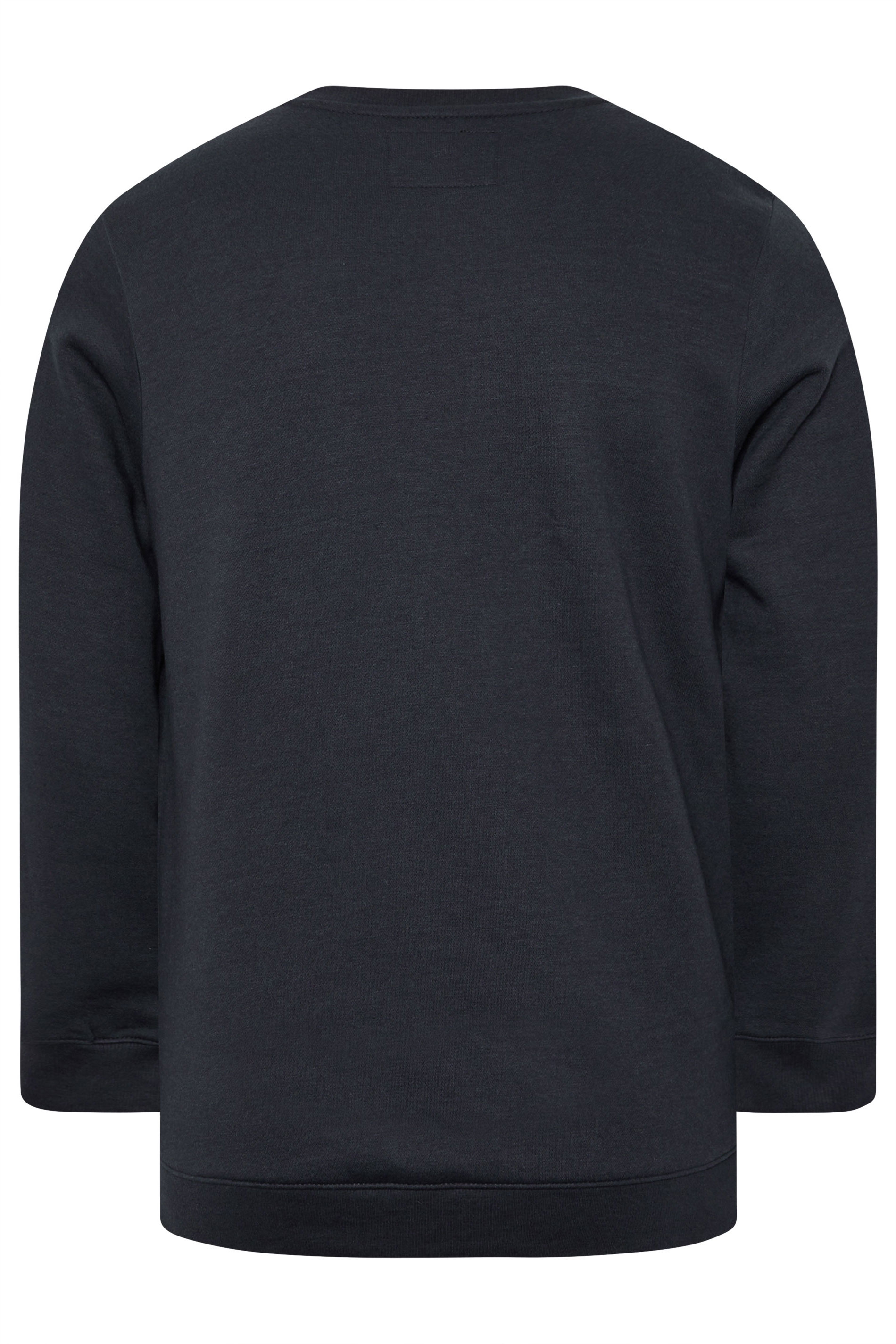 BadRhino Big & Tall Black 'Merry Crustmas' Printed Sweatshirt | BadRhino 5