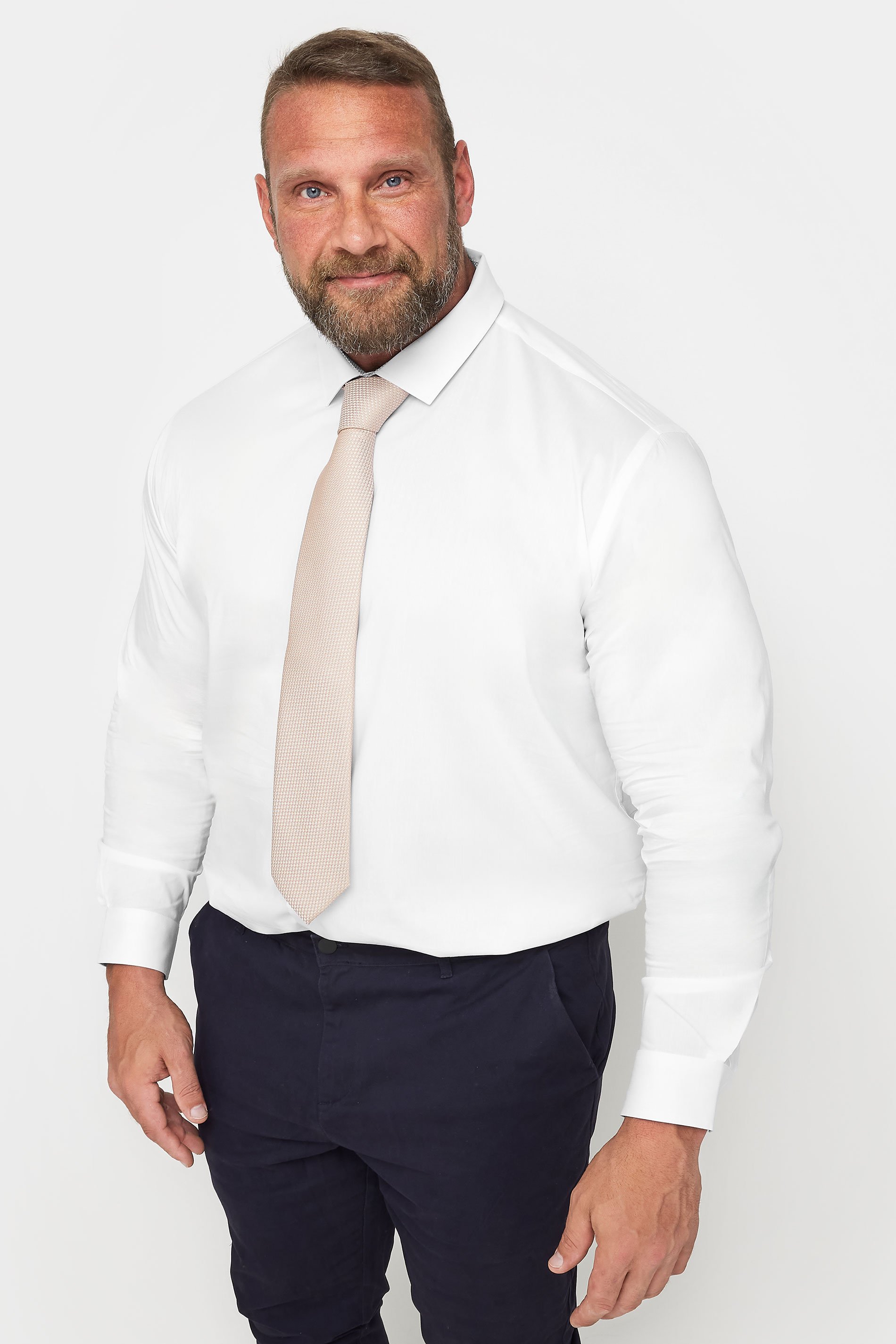 BadRhino Champagne Textured Tie | BadRhino 1
