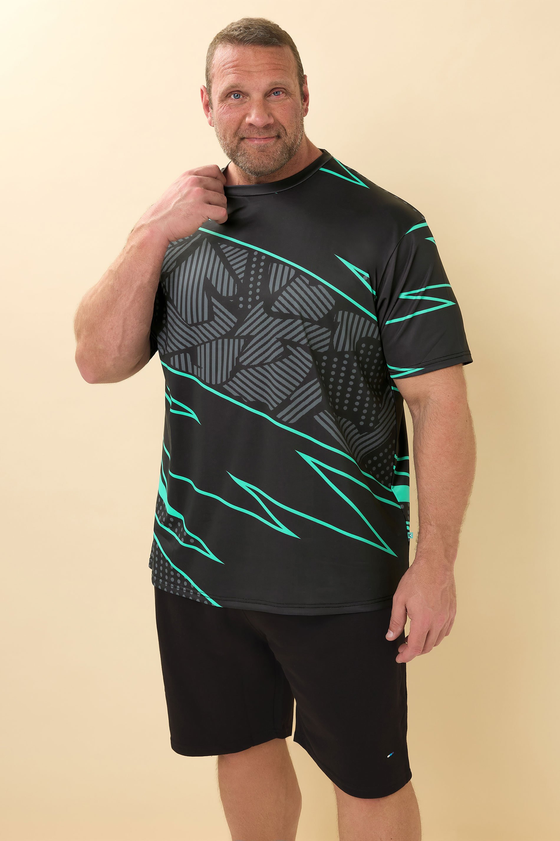 KAM Big & Tall Royal Blue Performance T-Shirt | BadRhino 1