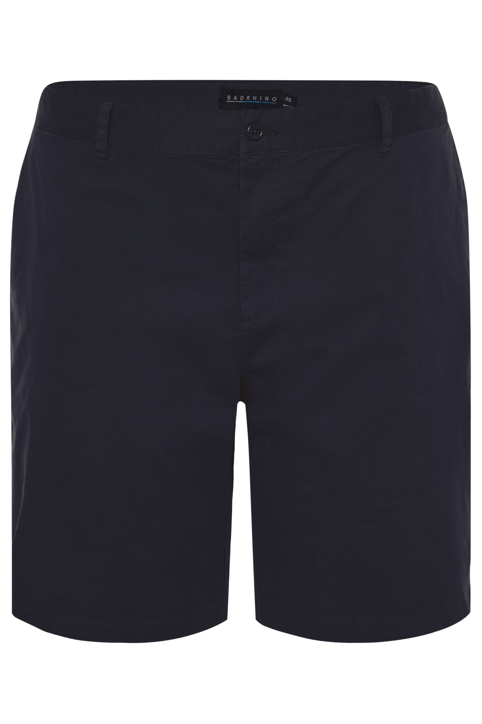 BadRhino Big & Tall 2 PACK Stone Brown & Navy Blue Stretch Chino Shorts | BadRhino 10
