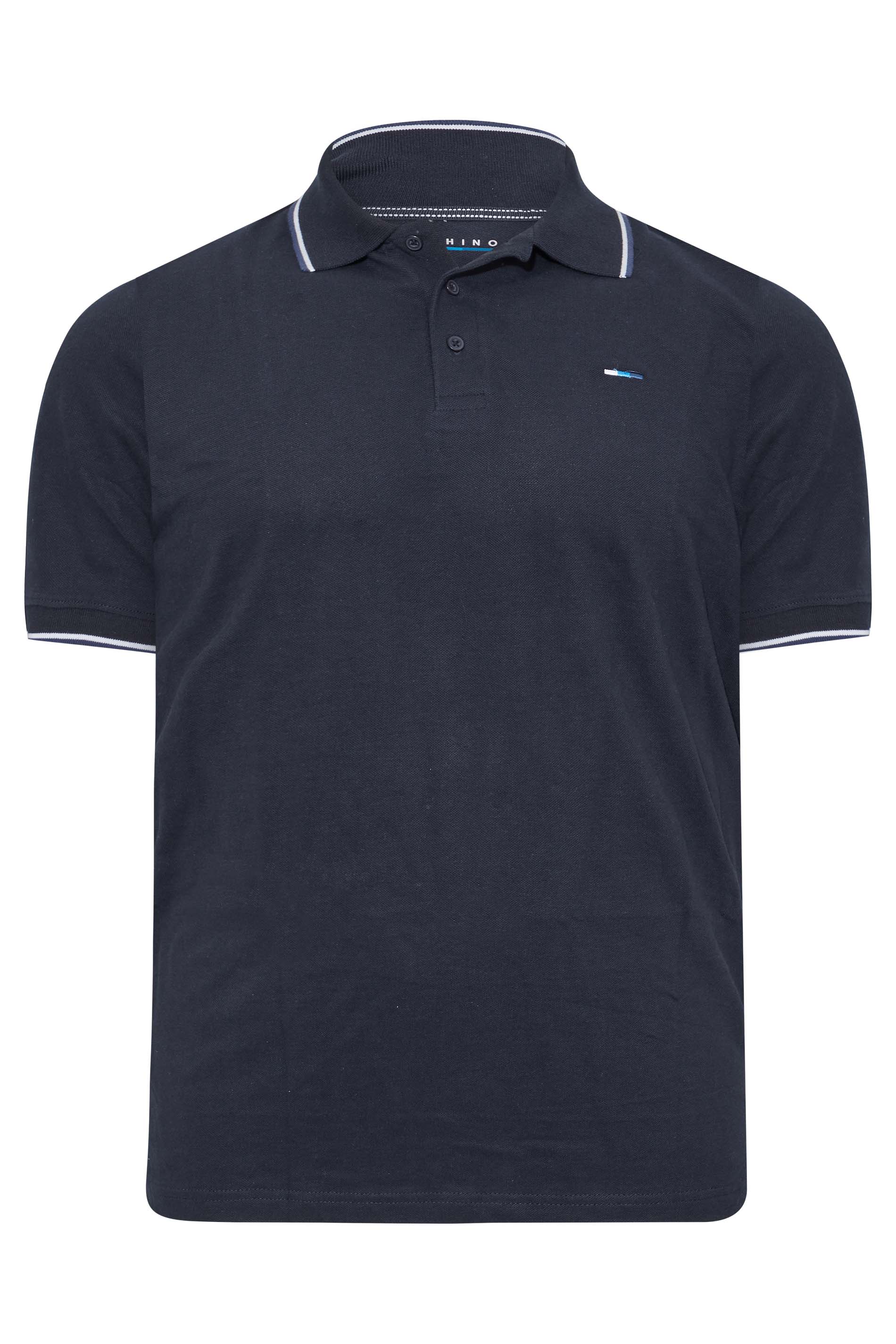 BadRhino Big & Tall 2 PACK Black and Navy Blue Tipped Polo | BadRhino 7