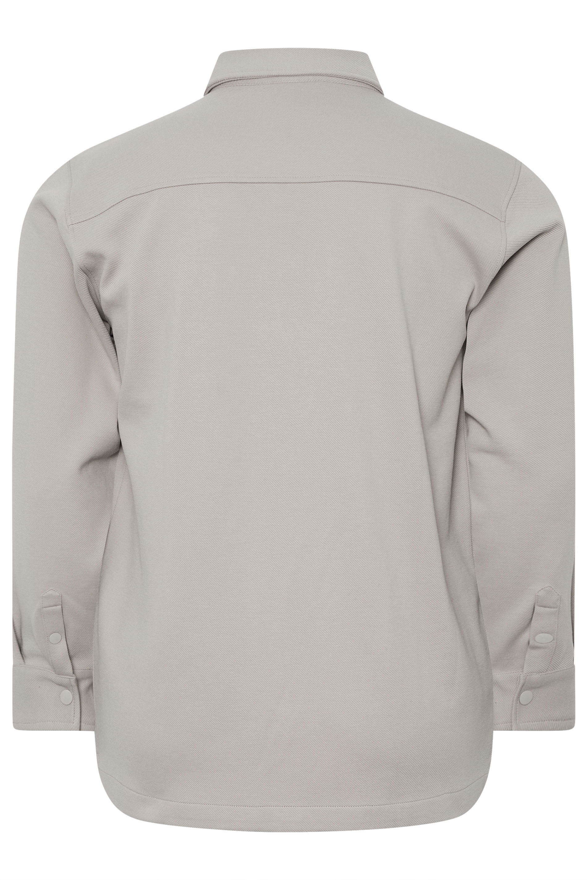 BadRhino Big & Tall Natural Brown Textured Jersey Shacket | BadRhino 8