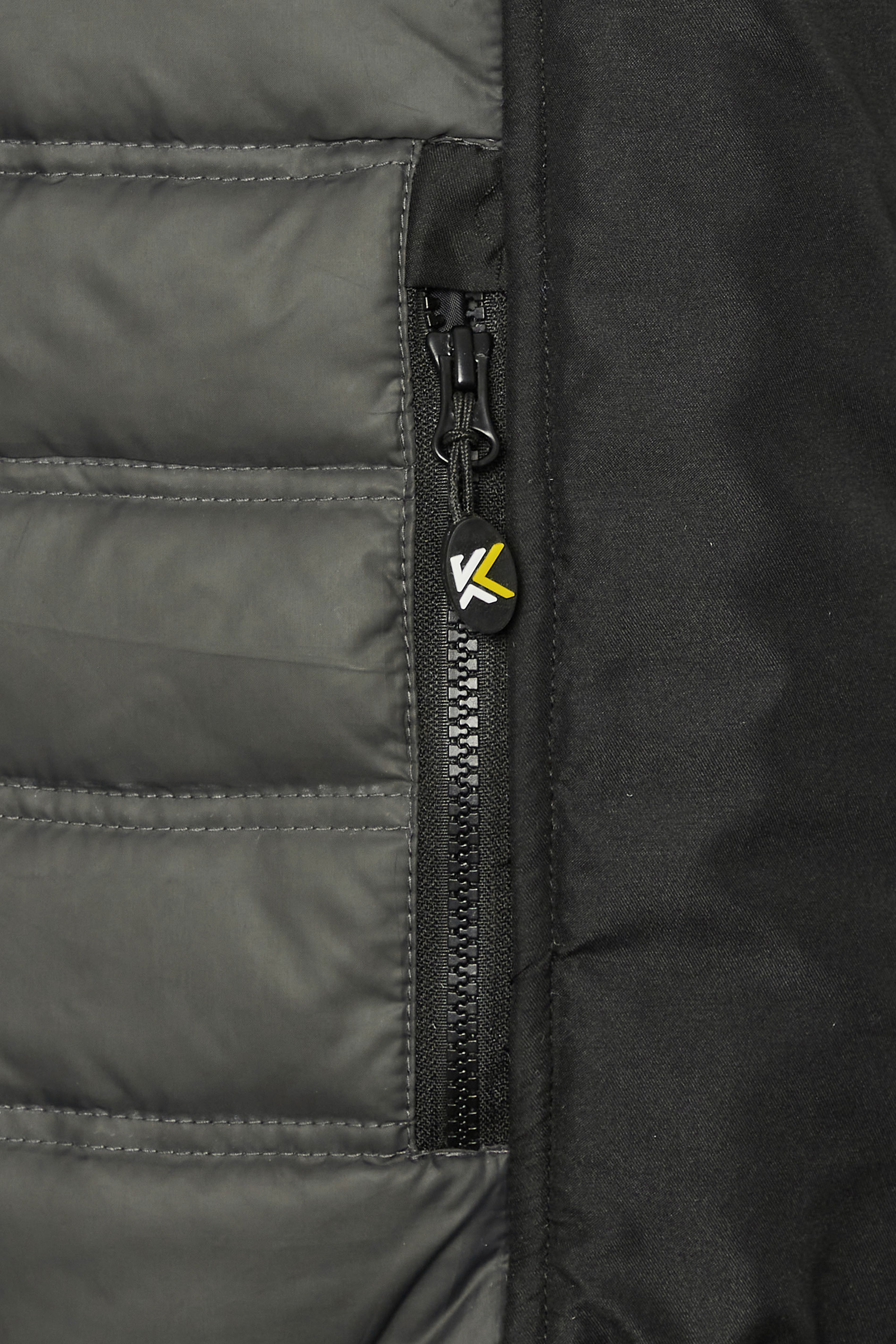 KAM Big & Tall Slate Grey Quilted Gilet | BadRhino 4