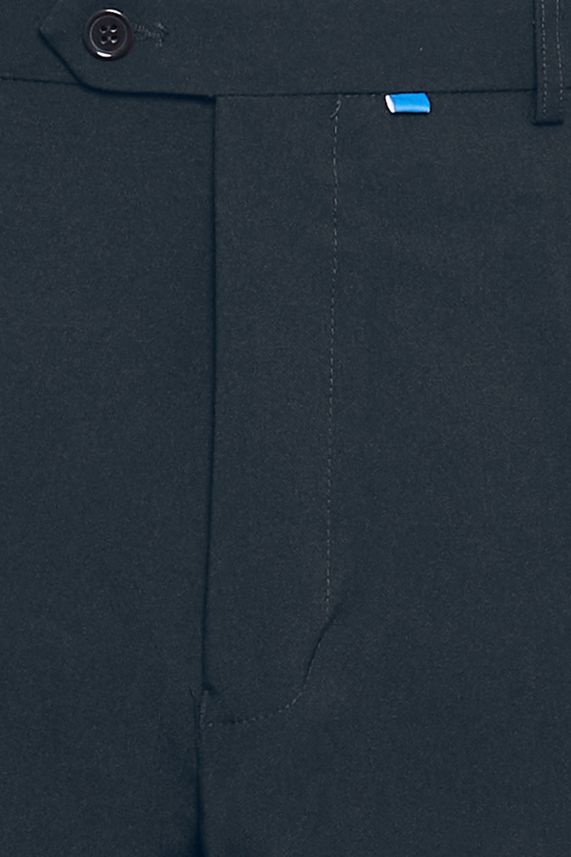 D555 Big & Tall Navy Blue Side Adjustable Waist Trouser | BadRhino 3