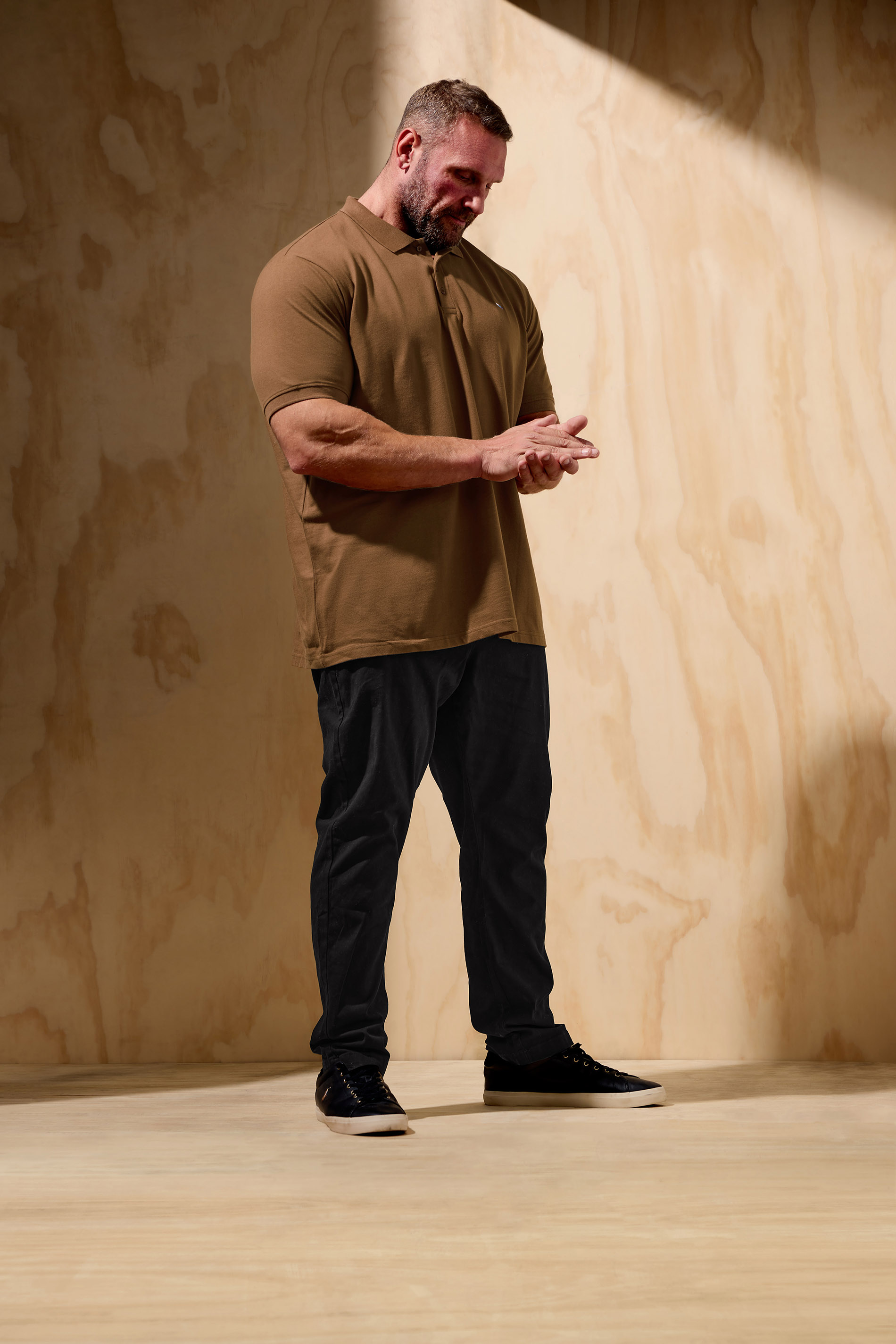 BadRhino Big & Tall Brown Core Polo Shirt | BadRhino 2