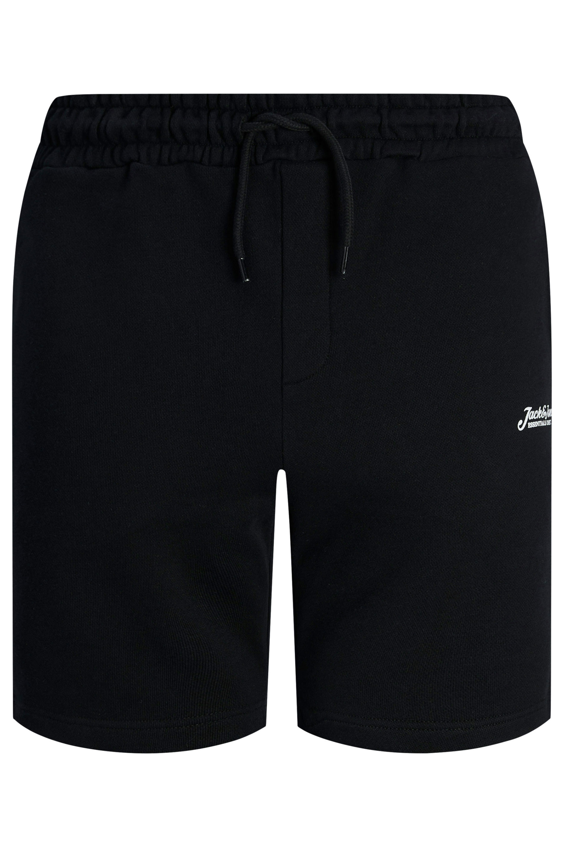 JACK & JONES Big & Tall Black 'Beau' Jogger Shorts | BadRhino 3